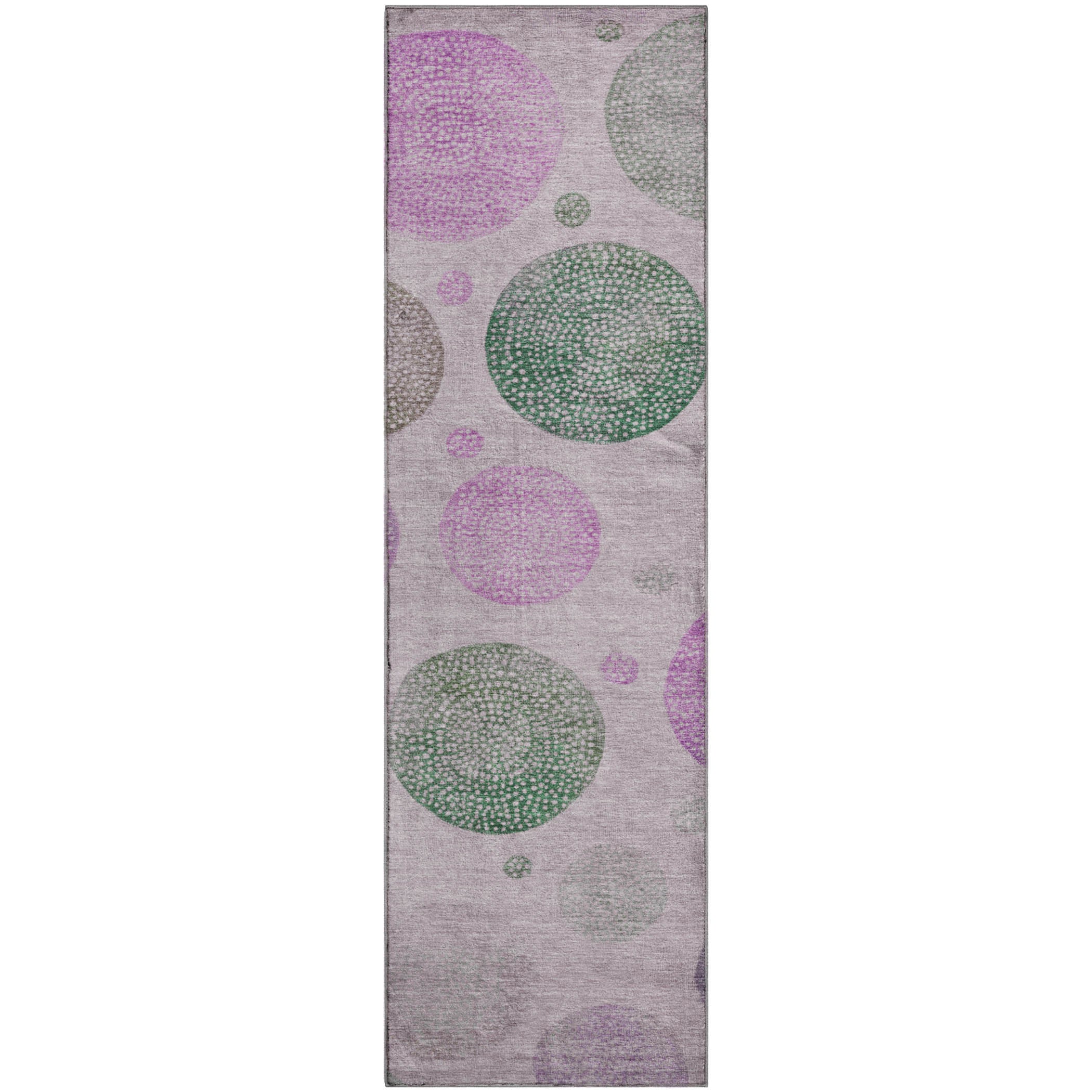 Cusco Machine Washable Transitional Blush Pink Rug 2'3" x 7'6" #shape_Runner