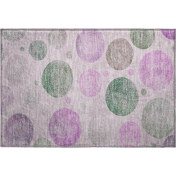 Cusco Machine Washable Transitional Blush Pink Rug 1'8" x 2'6"