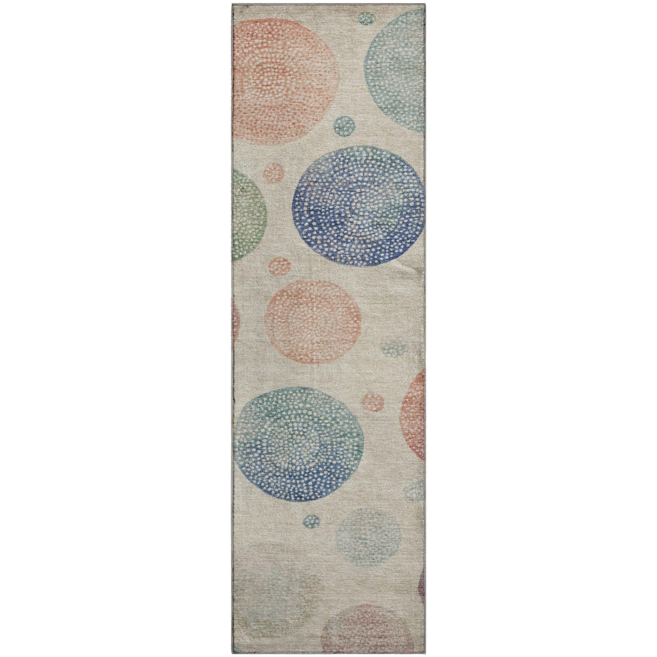 Cusco Machine Washable Transitional Ivory Rug 2'3" x 7'6" #shape_Runner