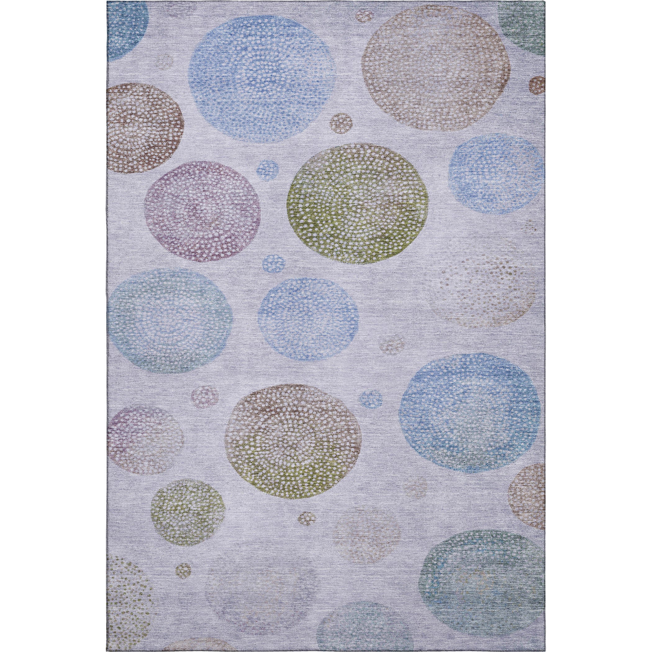 Cusco Machine Washable Transitional Lavender Purple Rug 2'6" x 3'10" #shape_Rectangle