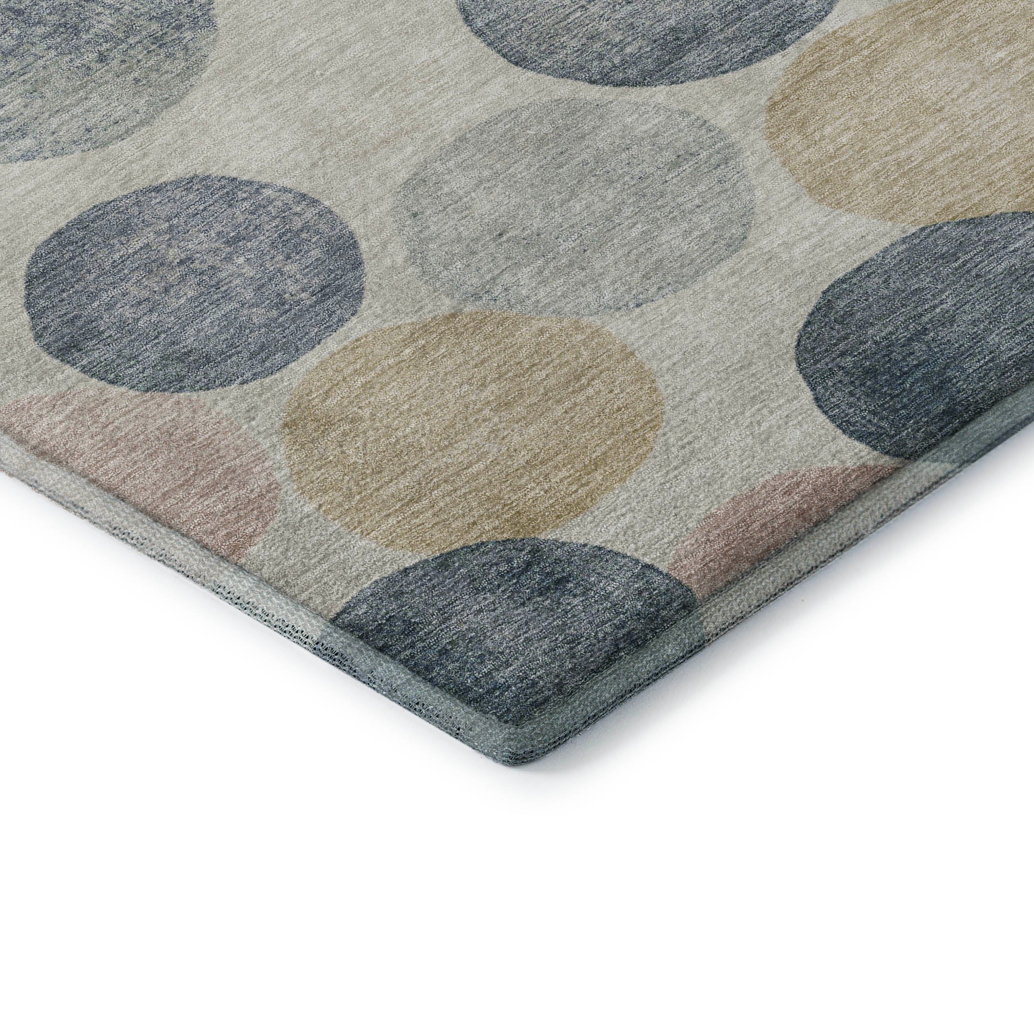 Split Machine Washable Transitional Beige Brown Rug 1'8" x 2'6" #shape_Rectangle