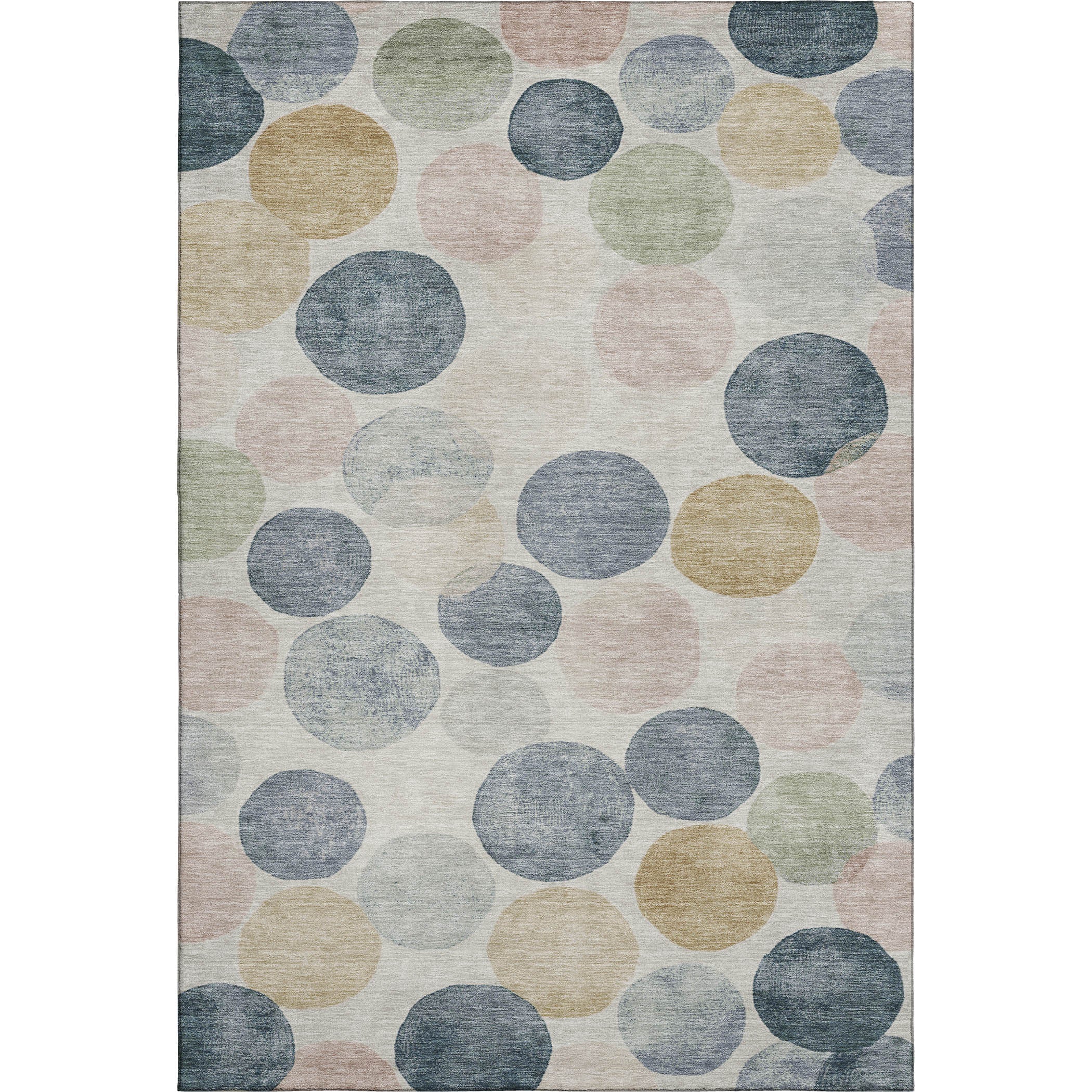 Split Machine Washable Transitional Beige Brown Rug 2'6" x 3'10" #shape_Rectangle