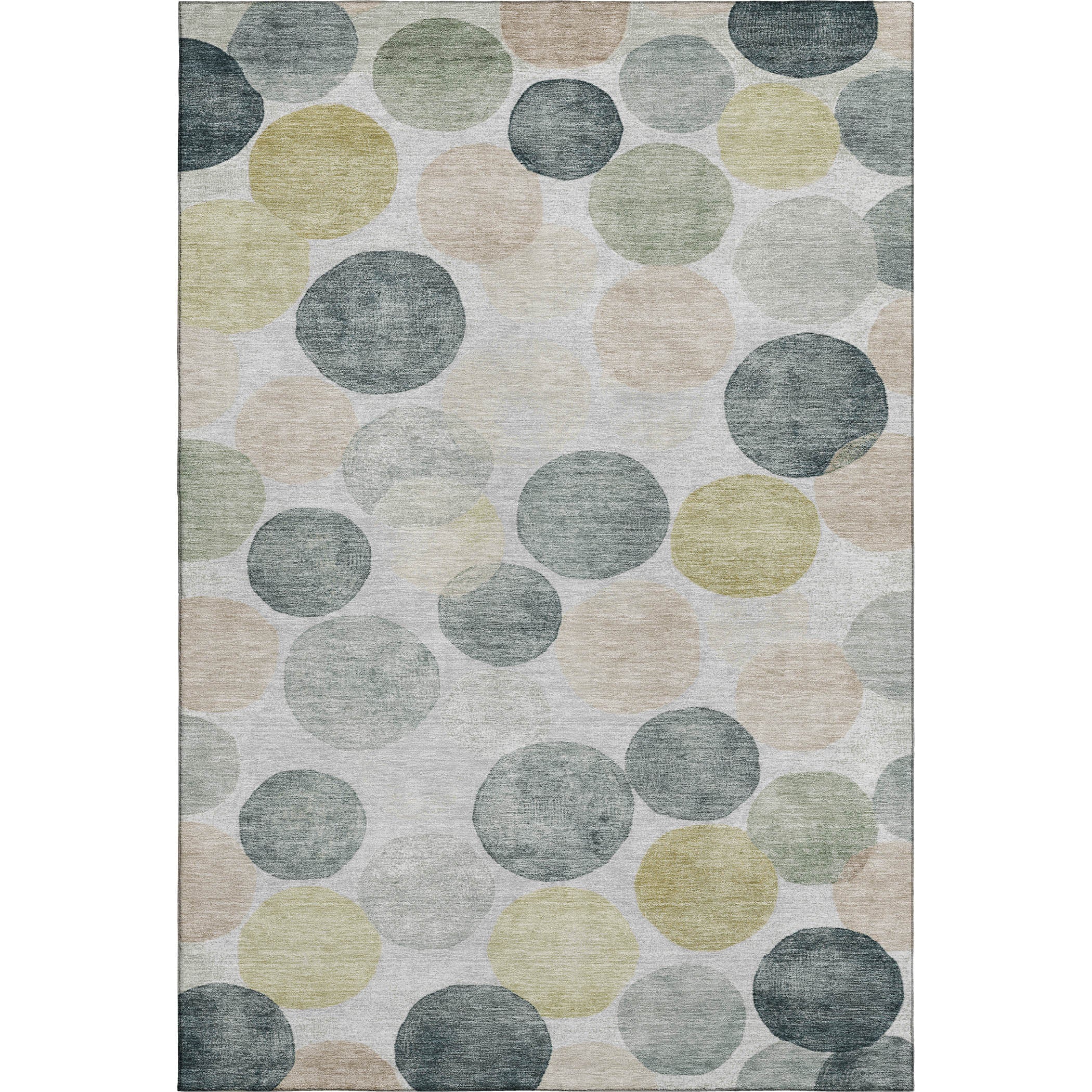 Split Machine Washable Transitional Gray Rug 2'6" x 3'10" #shape_Rectangle