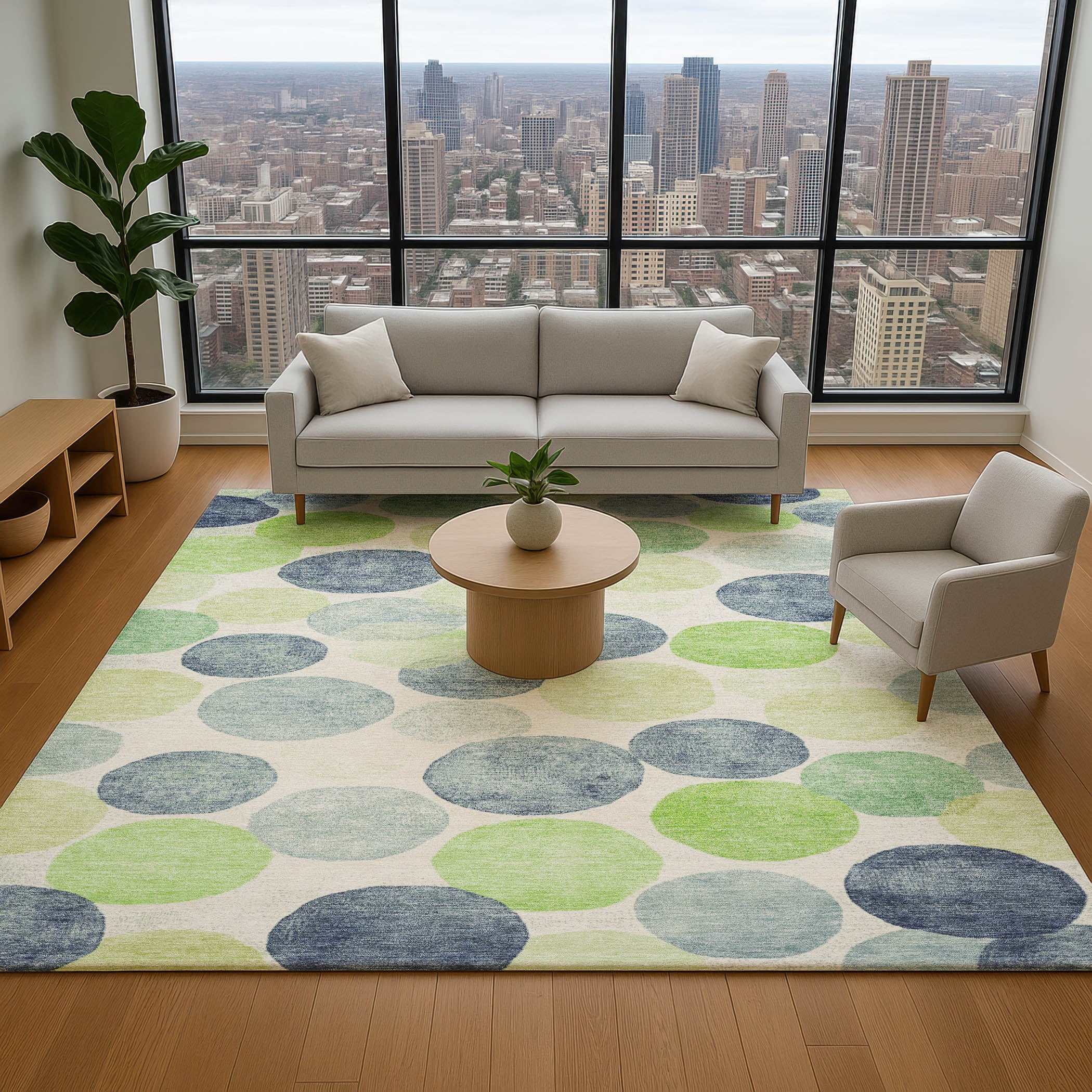 Split Machine Washable Transitional Navy Blue Rug 2'6" x 3'10" #shape_Rectangle