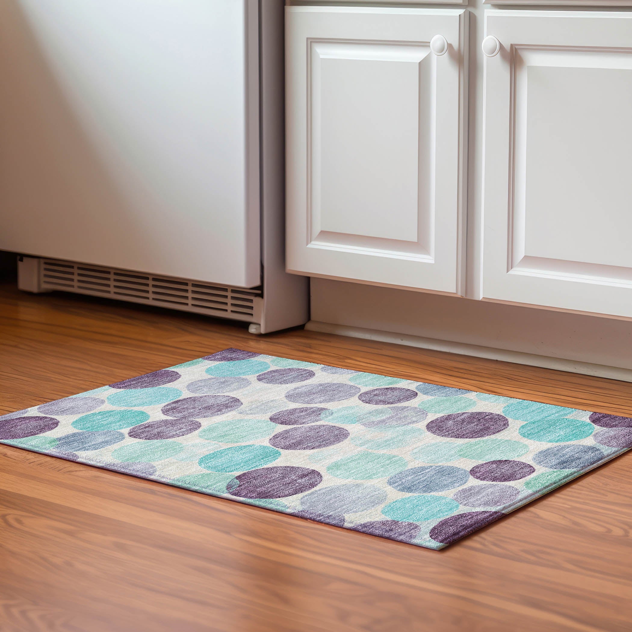 Split Machine Washable Transitional Plum Purple Rug 1'8" x 2'6" #shape_Rectangle