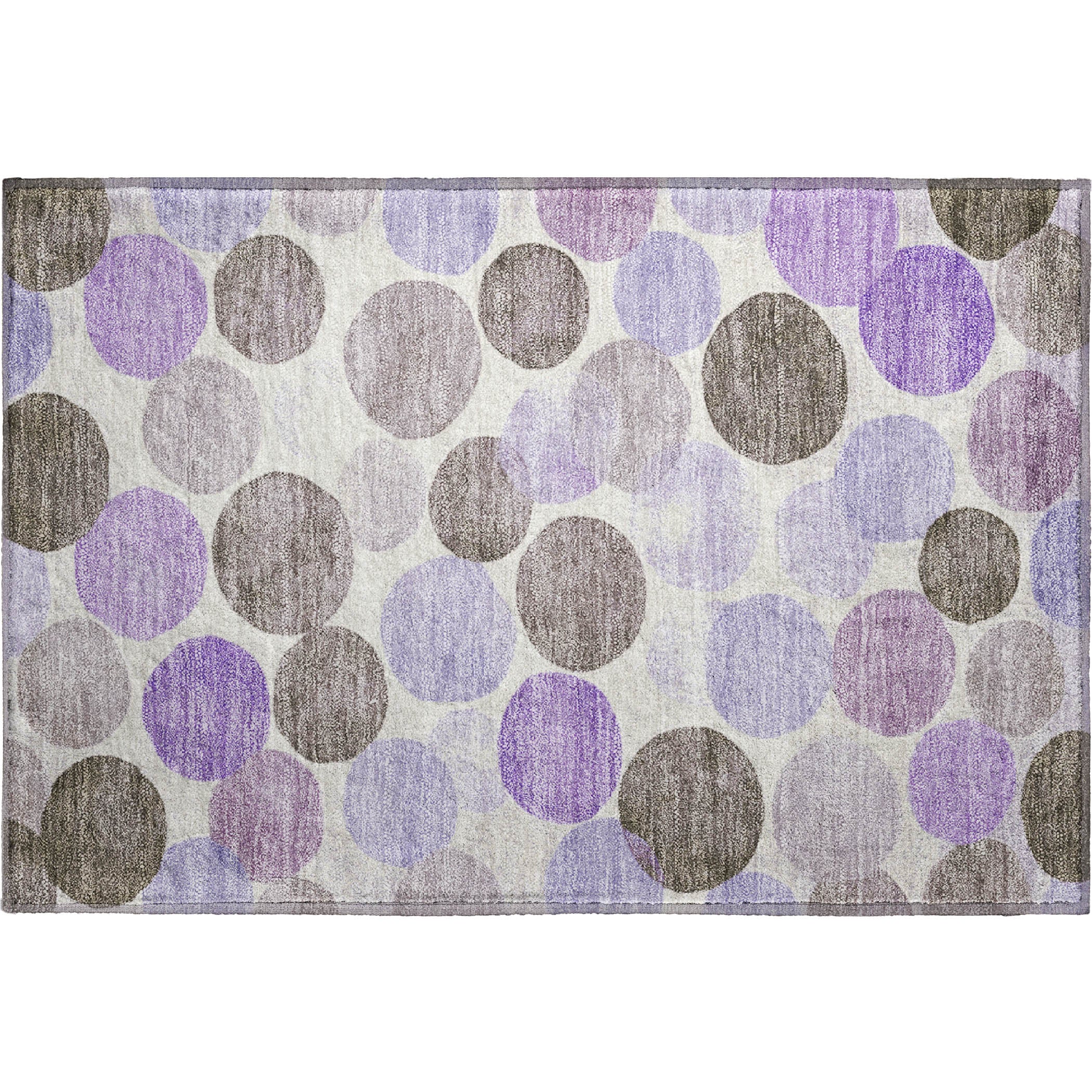 Split Machine Washable Transitional Purple Rug 1'8" x 2'6" #shape_Rectangle