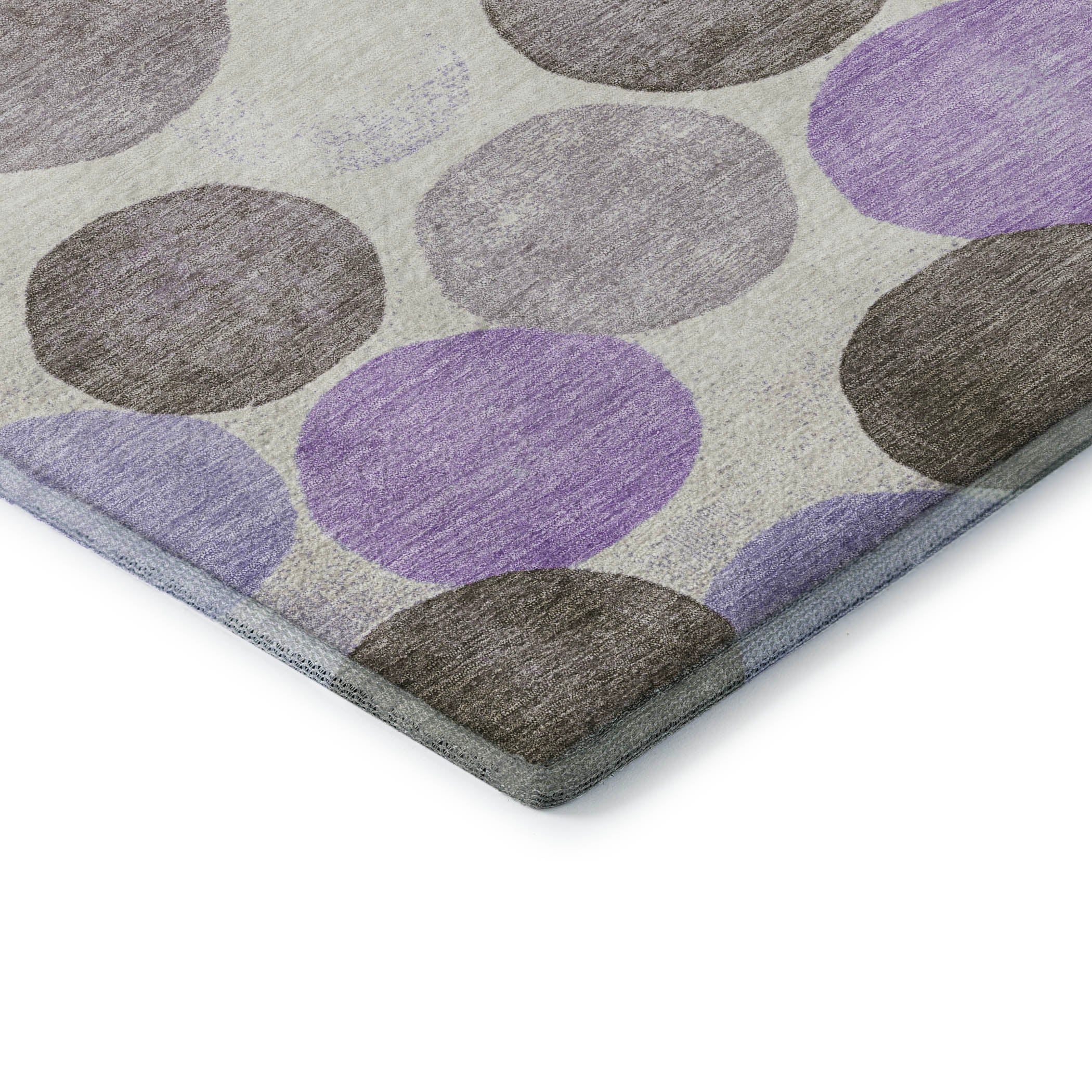 Split Machine Washable Transitional Purple Rug 1'8" x 2'6" #shape_Rectangle