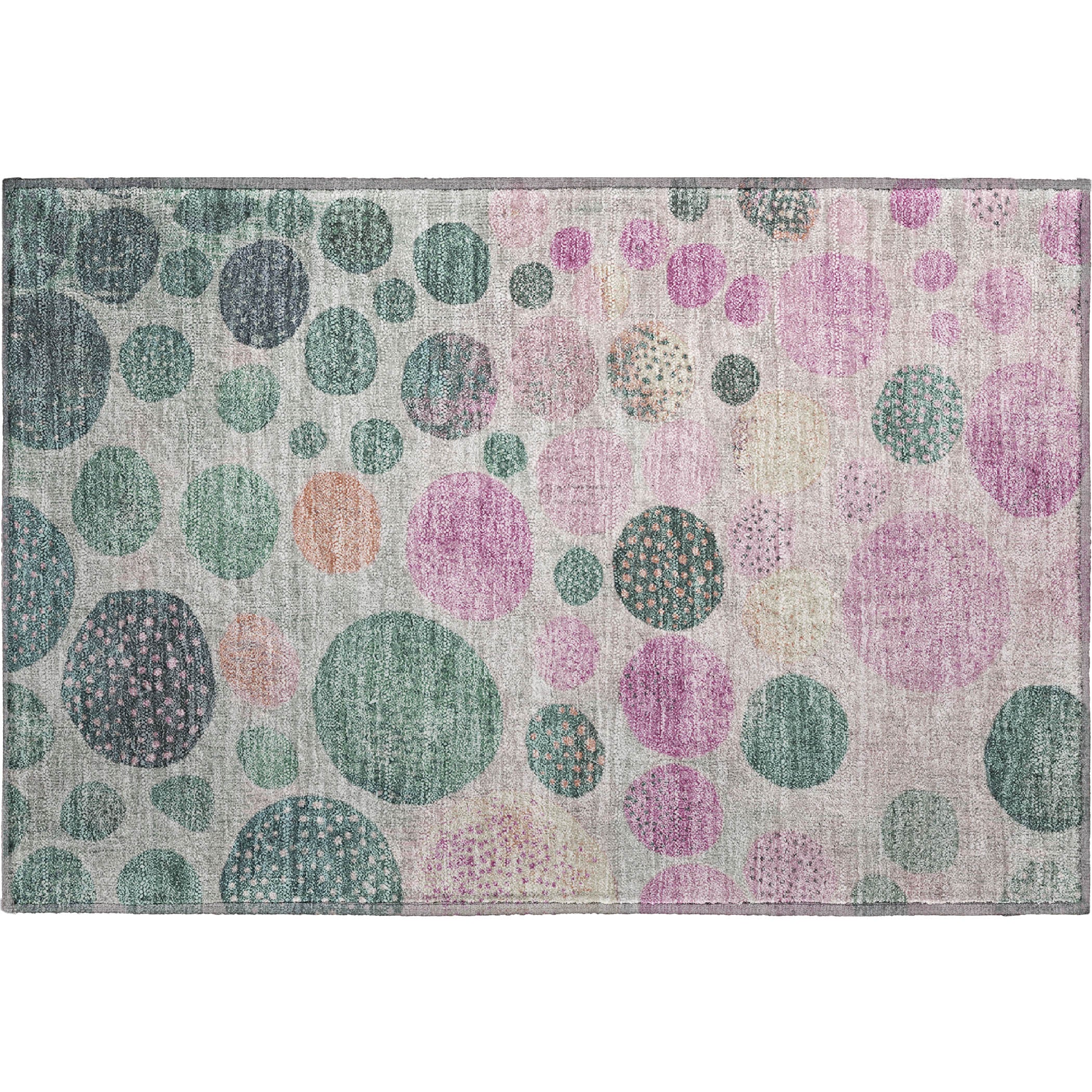 Salzburg Machine Washable Transitional Cactus Green Rug 1'8" x 2'6" #shape_Rectangle