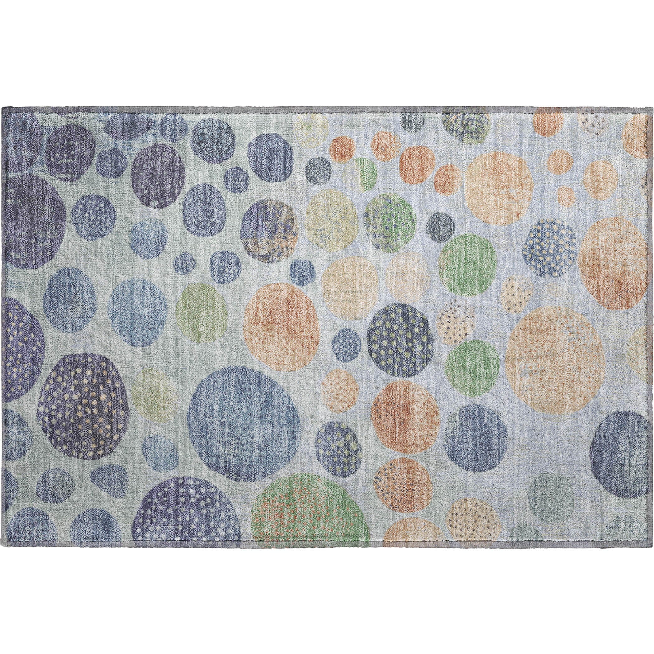 Salzburg Machine Washable Transitional Denim Blue Rug 1'8" x 2'6" #shape_Rectangle