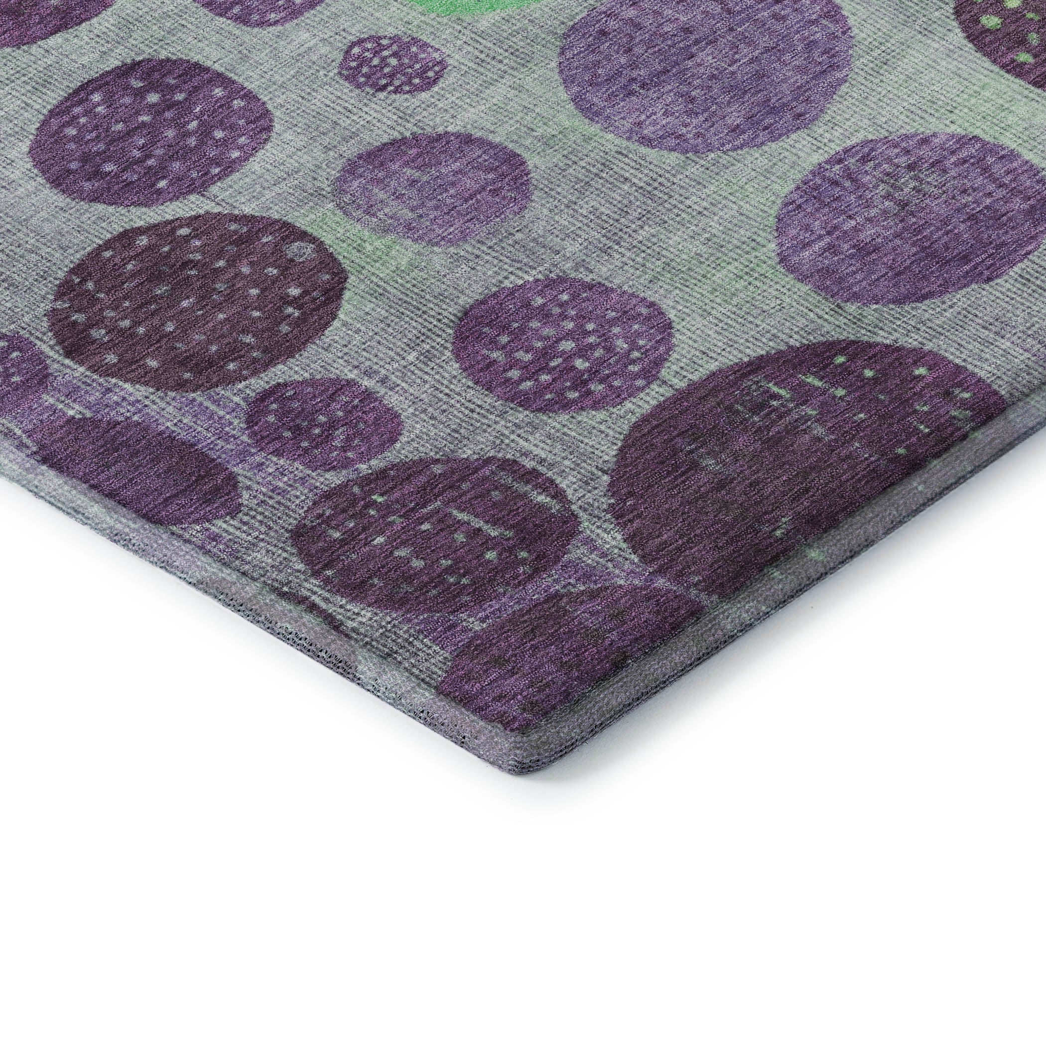 Salzburg Machine Washable Transitional Purple Rug 1'8" x 2'6" #shape_Rectangle