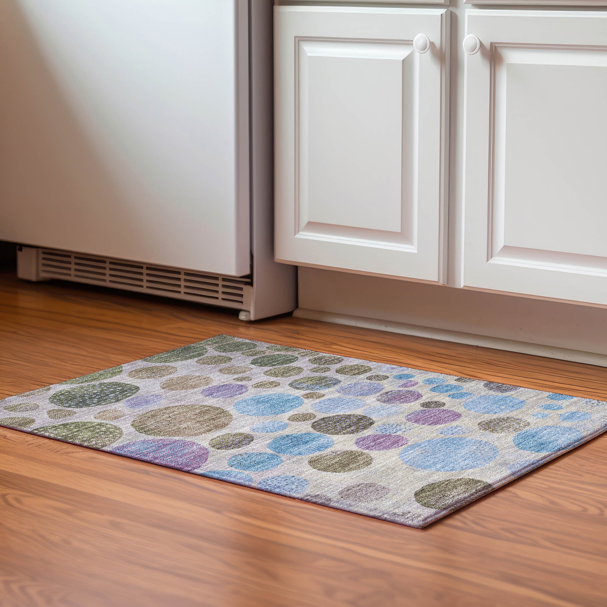 Salzburg Machine Washable Transitional Taupe Brown Rug 1'8" x 2'6" #shape_Rectangle