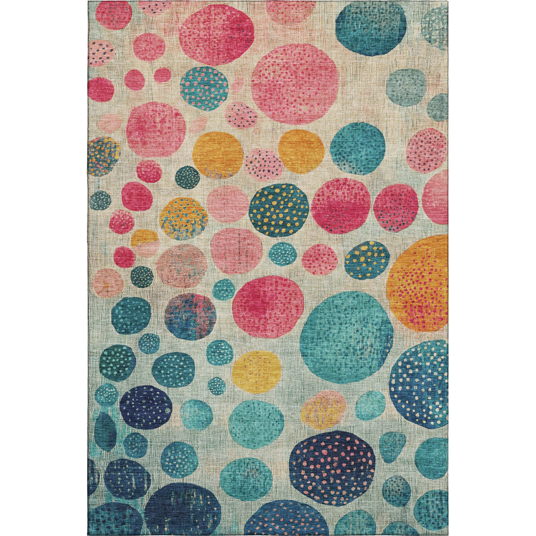 Salzburg Machine Washable Transitional Teal Rug 2'6" x 3'10" #shape_Rectangle