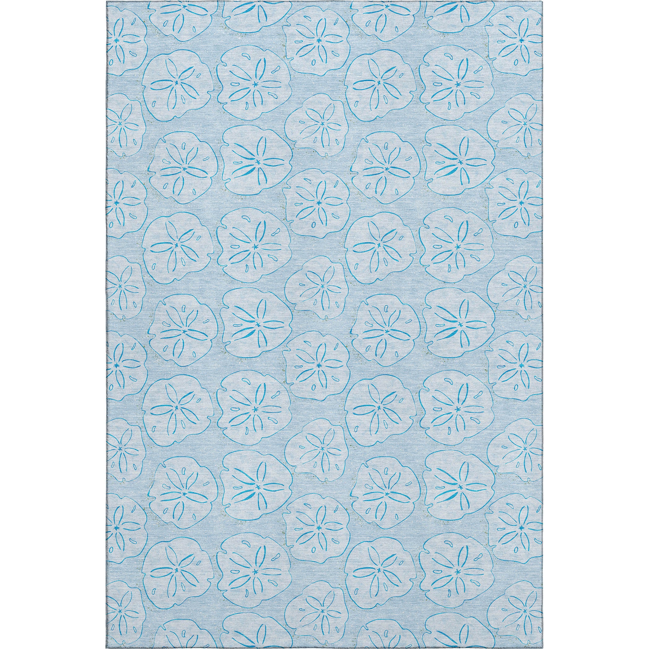 Salzburg Machine Washable Coastal Blue Rug 2'6" x 3'10" #shape_Rectangle