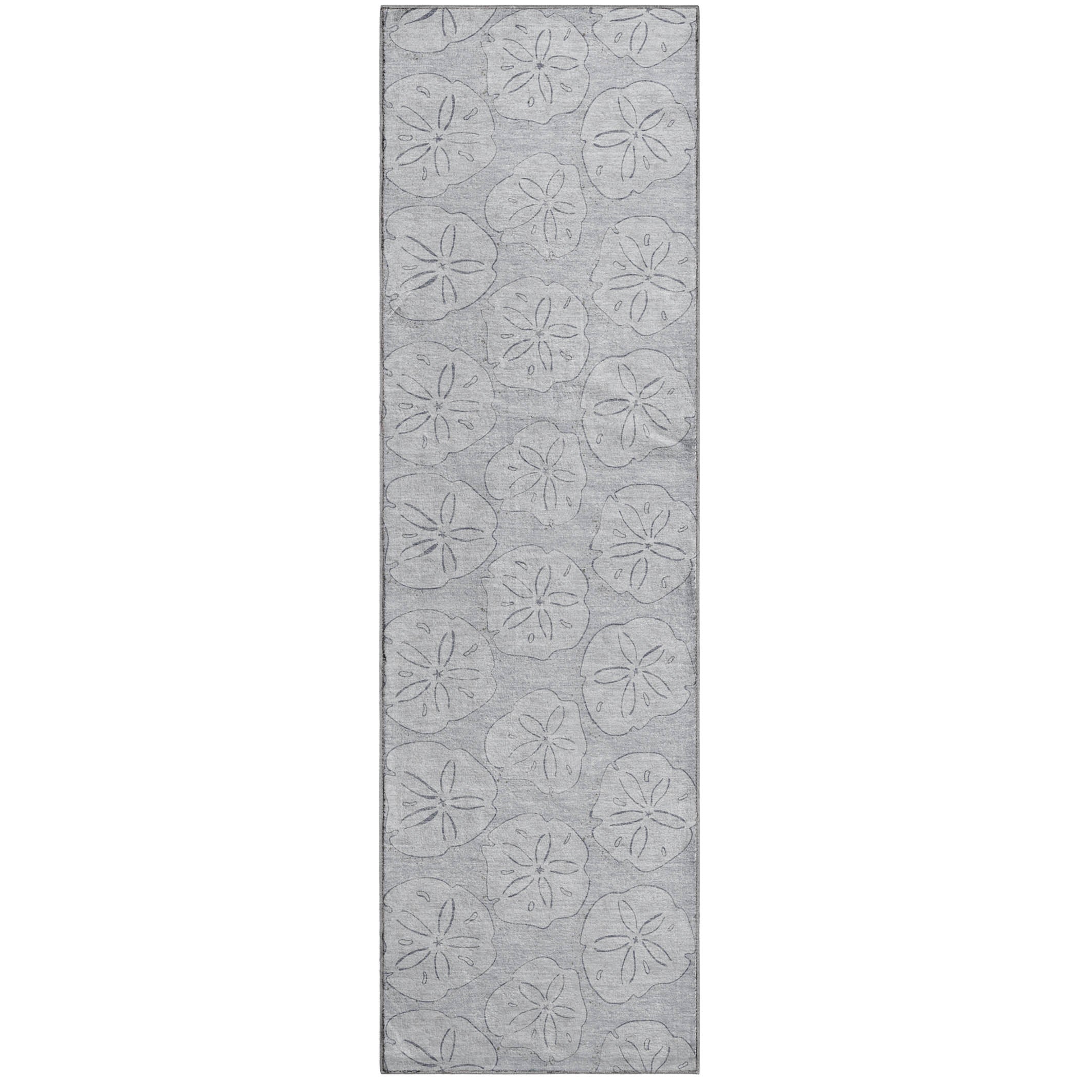 Salzburg Machine Washable Coastal Gray Rug 2'3" x 7'6" #shape_Runner