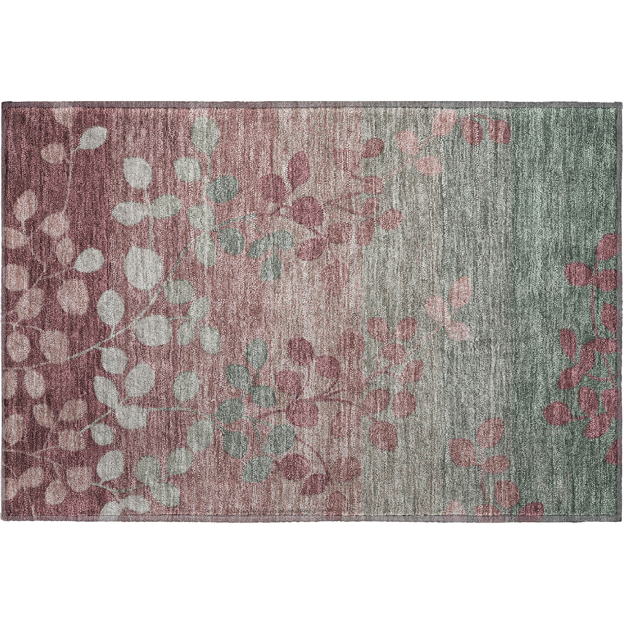 Dubrovnik Machine Washable Transitional Blush Pink Rug 1'8" x 2'6" #shape_Rectangle