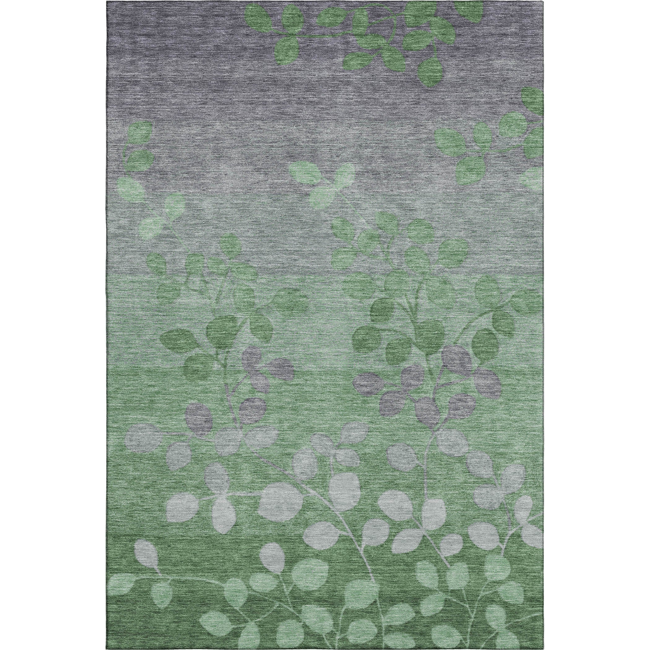 Dubrovnik Machine Washable Transitional Green Rug 2'6" x 3'10" #shape_Rectangle