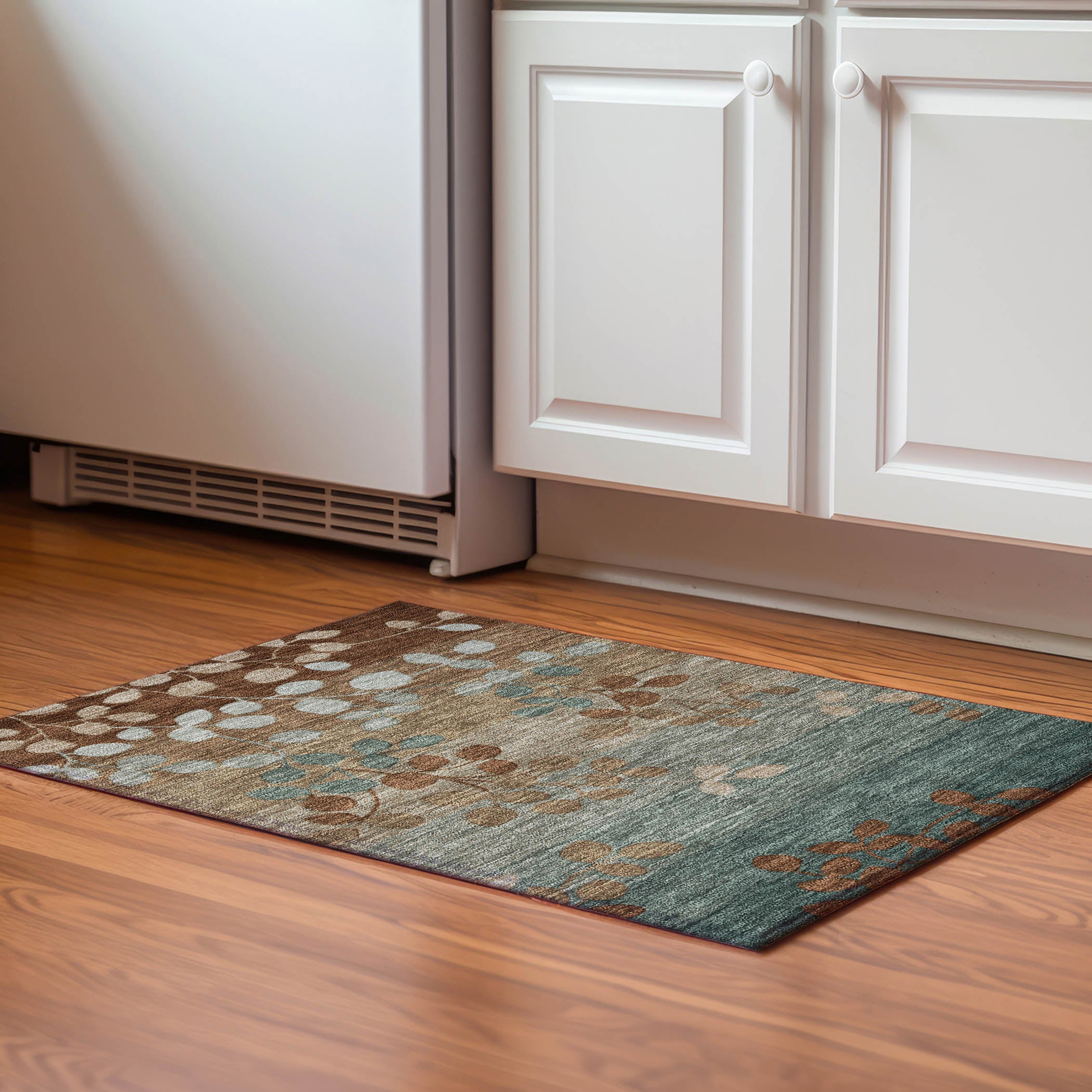 Dubrovnik Machine Washable Transitional Mocha Brown Rug 1'8" x 2'6" #shape_Rectangle