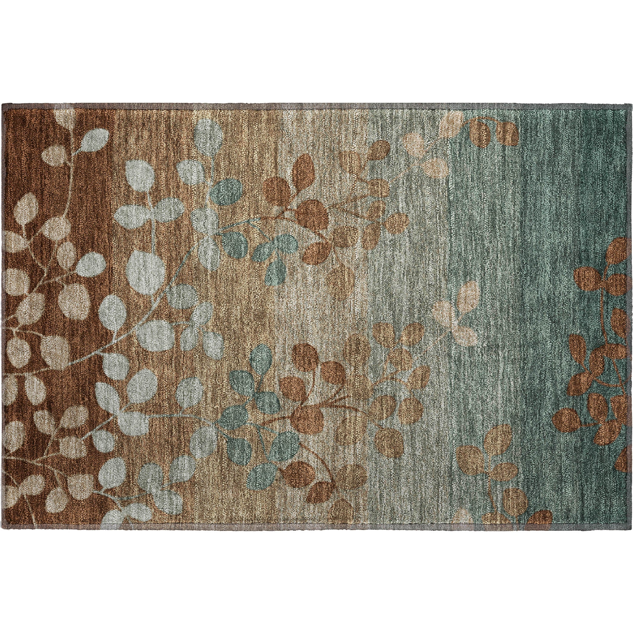 Dubrovnik Machine Washable Transitional Mocha Brown Rug 1'8" x 2'6" #shape_Rectangle