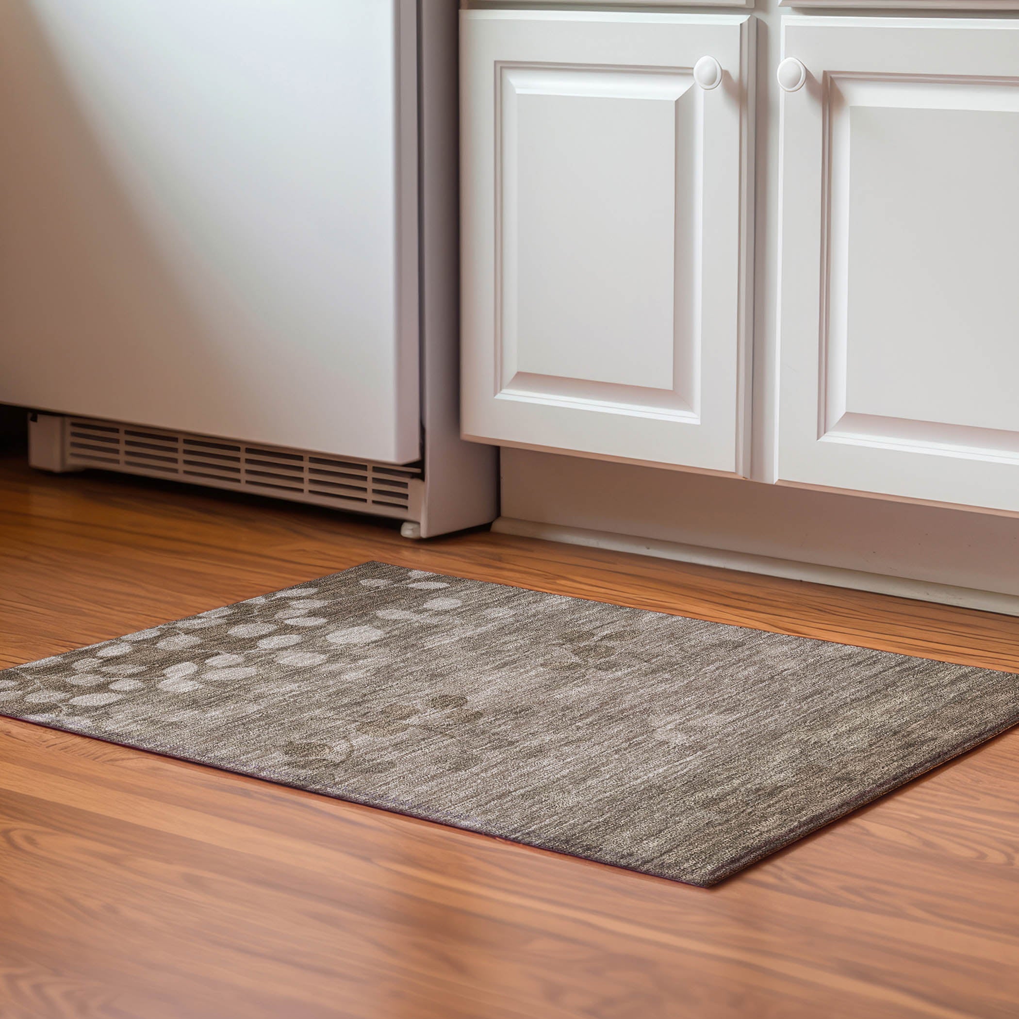 Dubrovnik Machine Washable Transitional Taupe Brown Rug 1'8" x 2'6" #shape_Rectangle