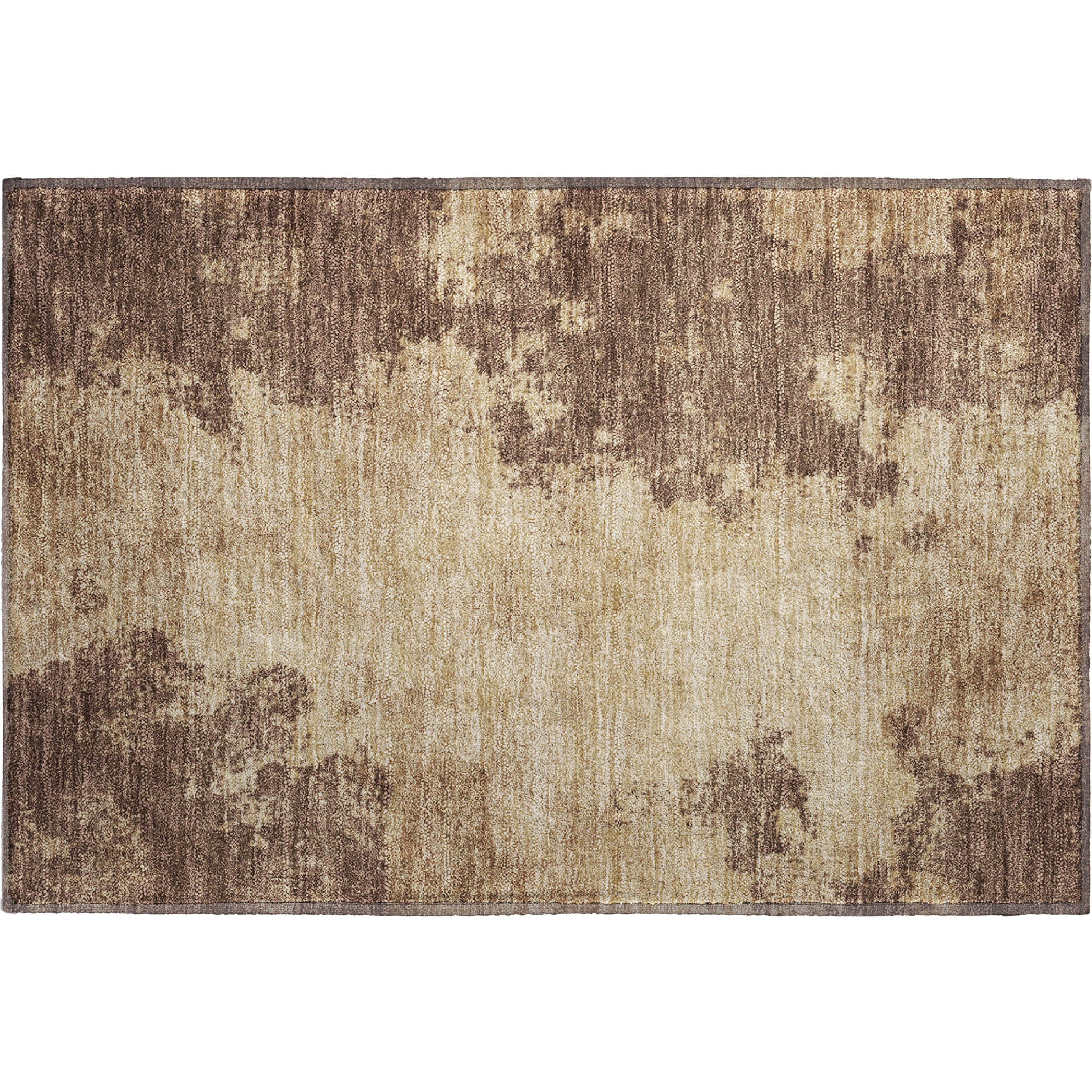 Bern Machine Washable Transitional Brown Rug 1'8" x 2'6" #shape_Rectangle