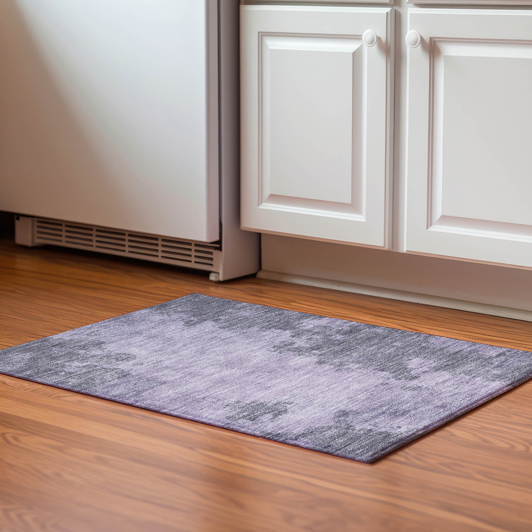 Bern Machine Washable Transitional Purple Rug 1'8" x 2'6" #shape_Rectangle