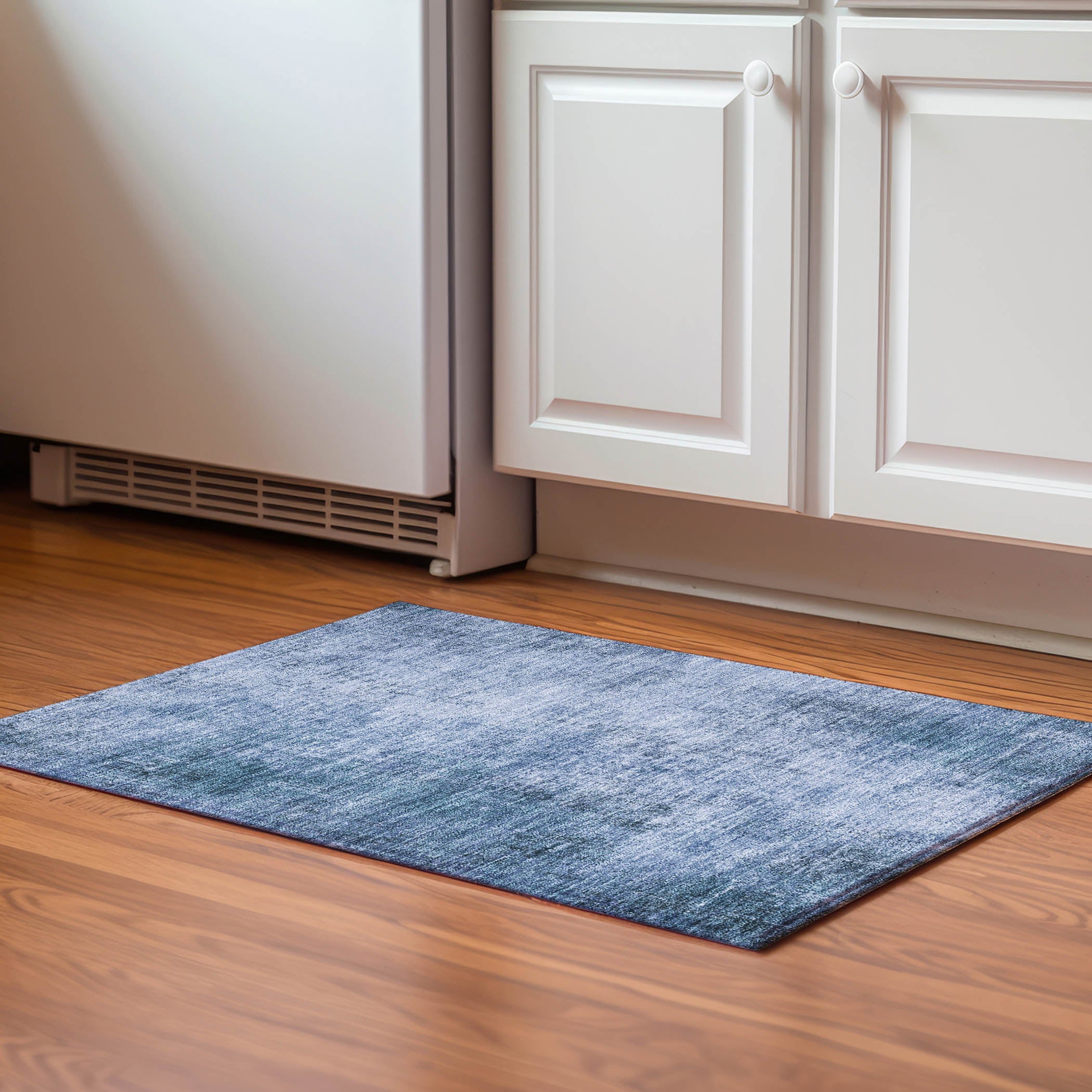 Sintra Machine Washable Transitional Blue Rug 1'8" x 2'6" #shape_Rectangle