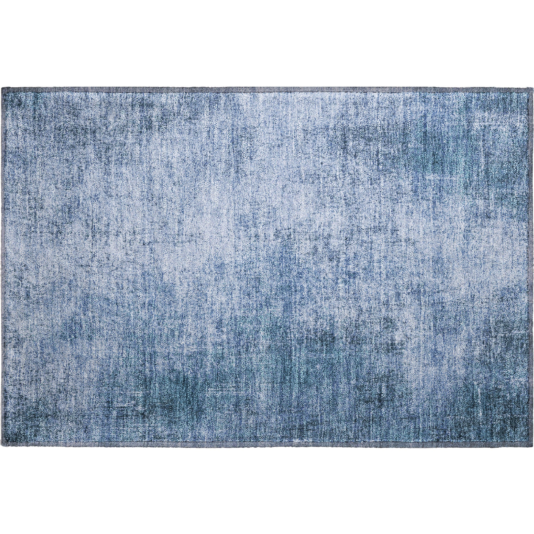Sintra Machine Washable Transitional Blue Rug 1'8" x 2'6" #shape_Rectangle