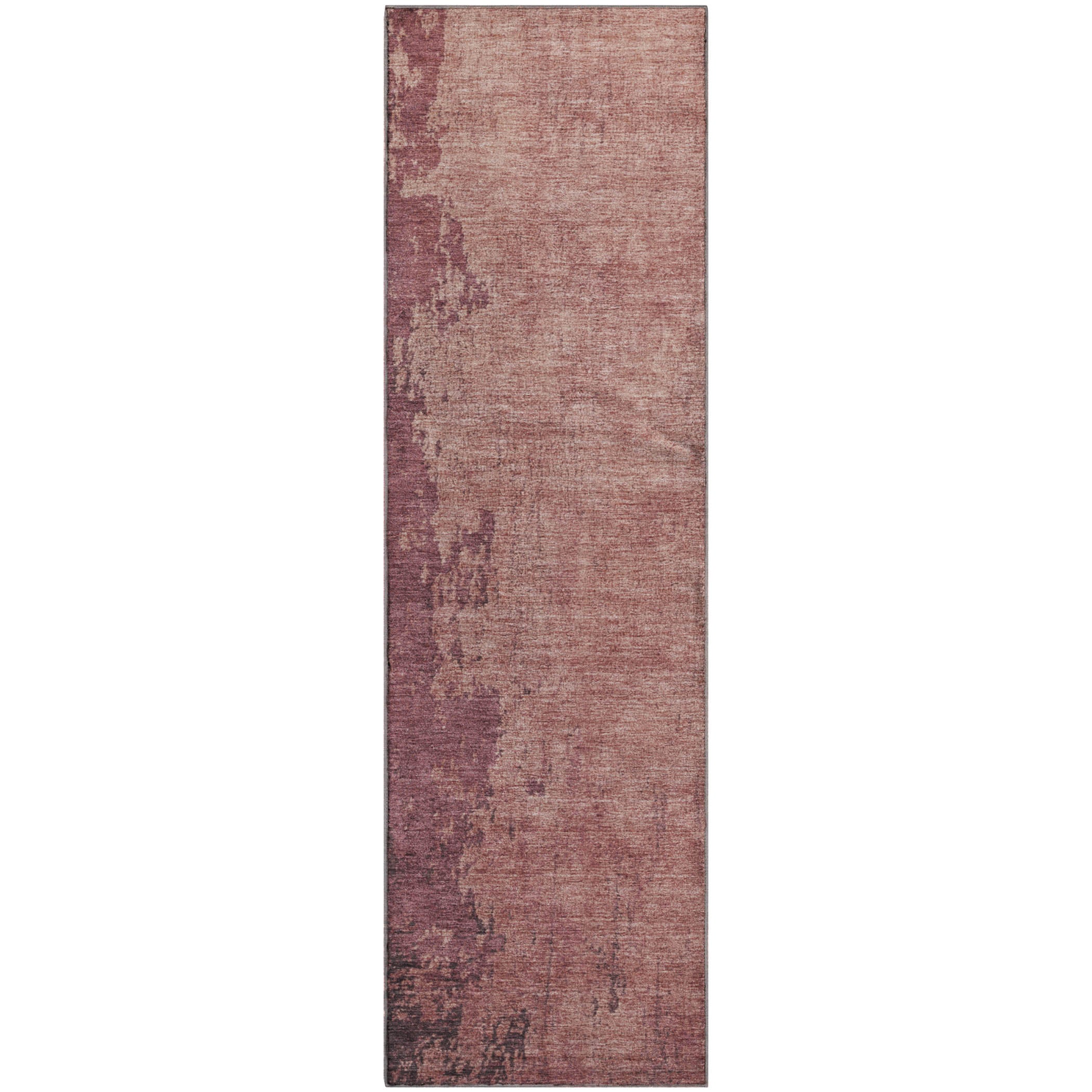 Lisbon Machine Washable Transitional Coral Orange Rug 2'3" x 7'6" #shape_Runner