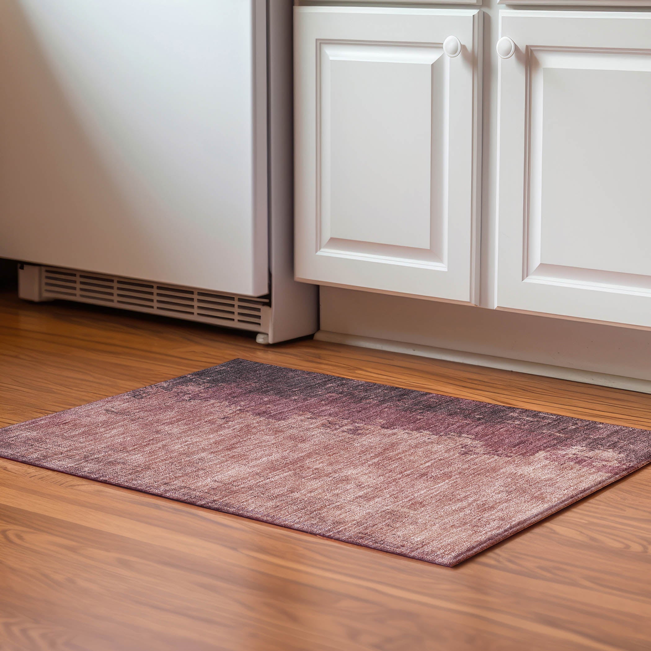 Lisbon Machine Washable Transitional Coral Orange Rug 1'8" x 2'6" #shape_Rectangle