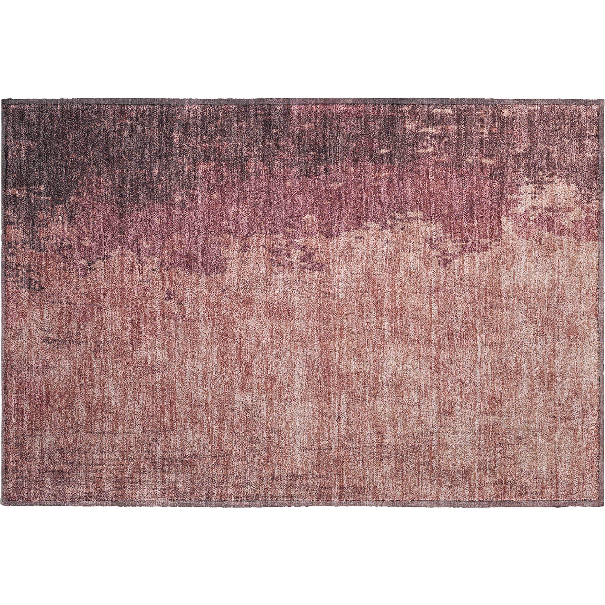 Lisbon Machine Washable Transitional Coral Orange Rug 1'8" x 2'6" #shape_Rectangle