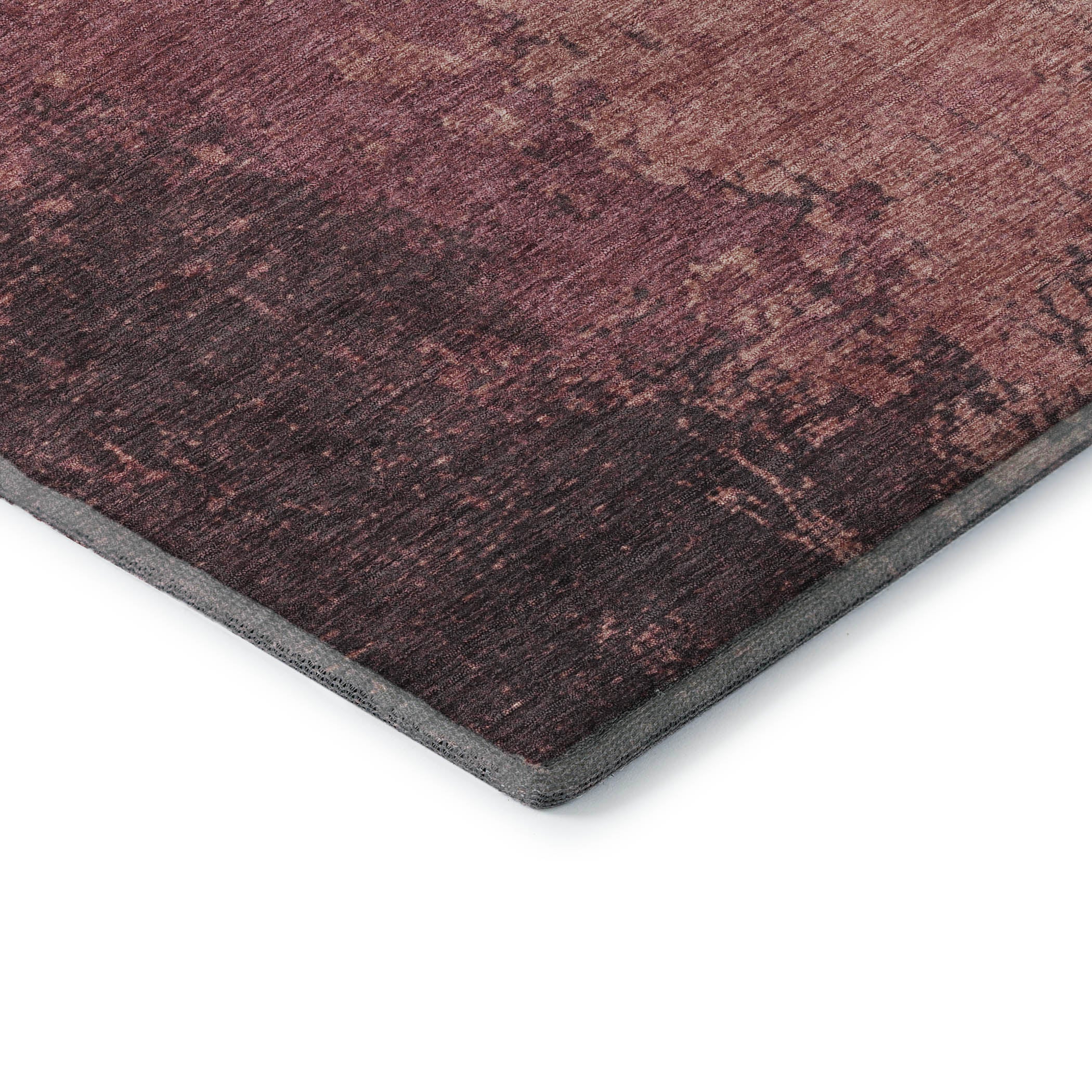 Lisbon Machine Washable Transitional Coral Orange Rug 1'8" x 2'6" #shape_Rectangle