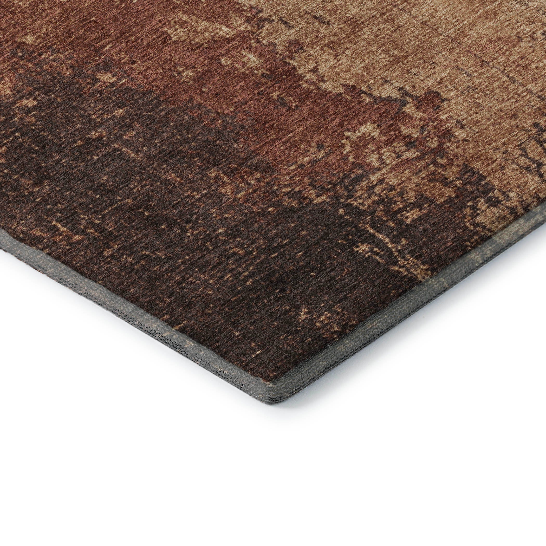 Lisbon Machine Washable Transitional Paprika Orange Rug 1'8" x 2'6" #shape_Rectangle