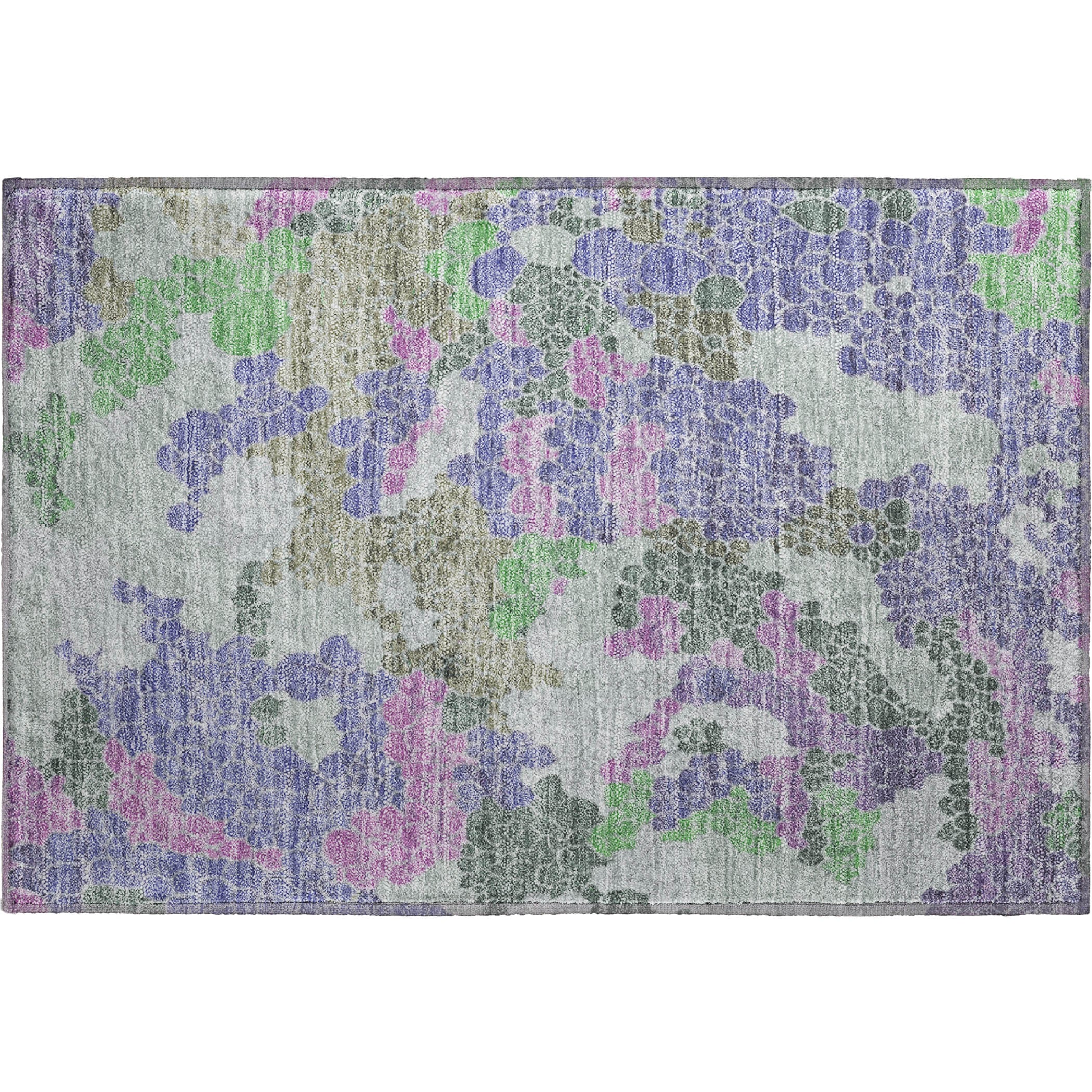 Kyoto Machine Washable Transitional Purple Rug 1'8" x 2'6" #shape_Rectangle