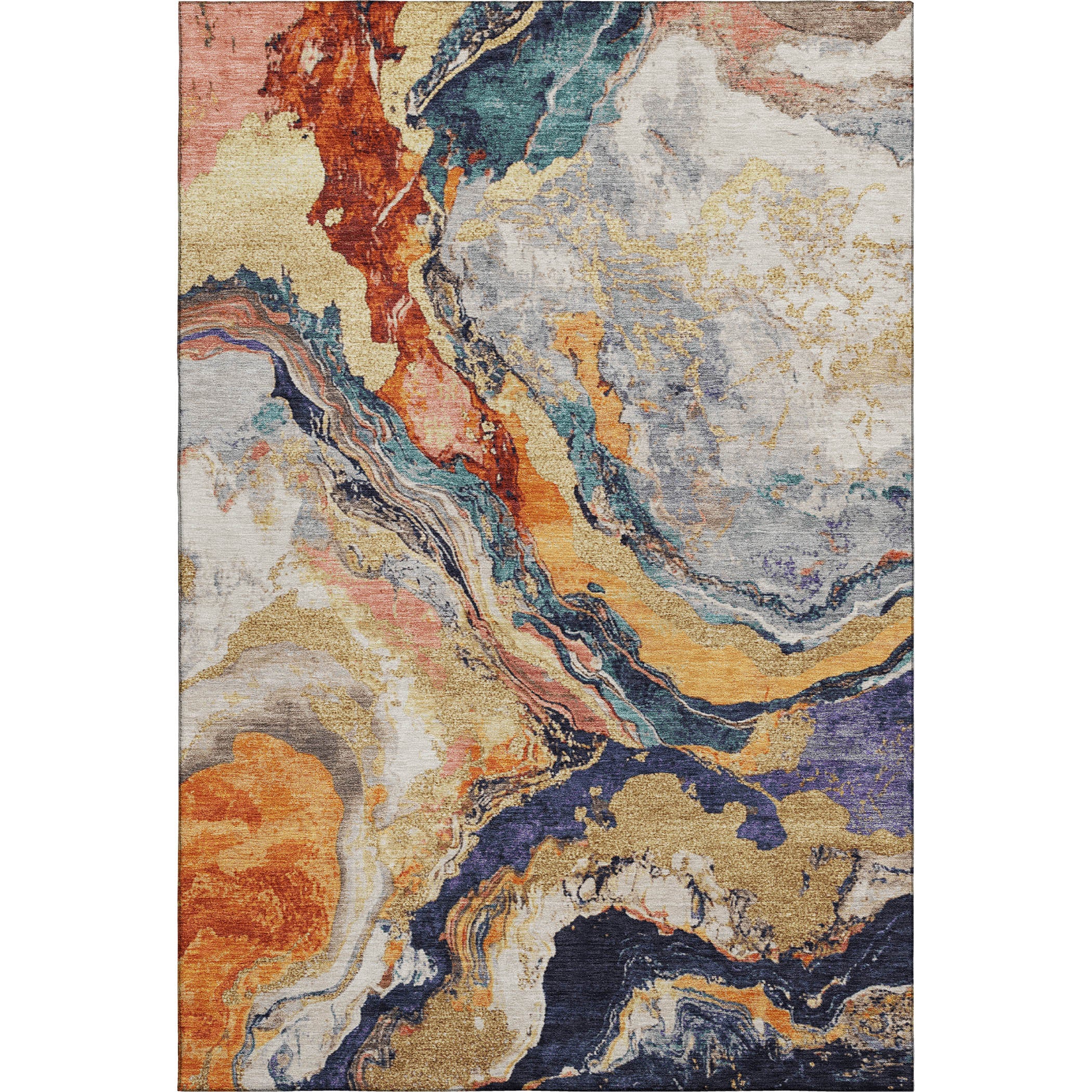 Bern Machine Washable Transitional Linen Ivory Rug 2'6" x 3'10" #shape_Rectangle