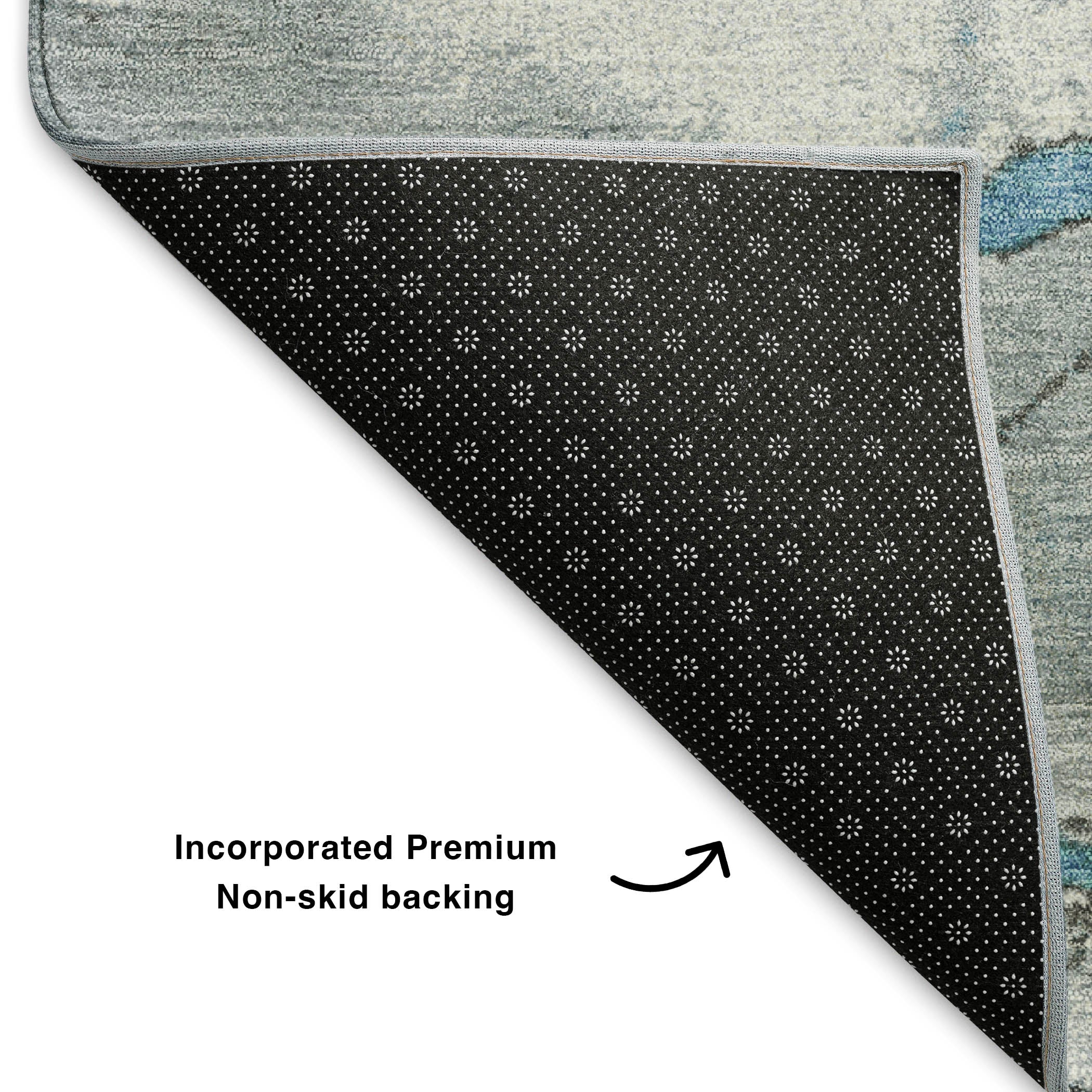 Cusco Machine Washable Transitional Blue Rug 1'8" x 2'6" #shape_Rectangle