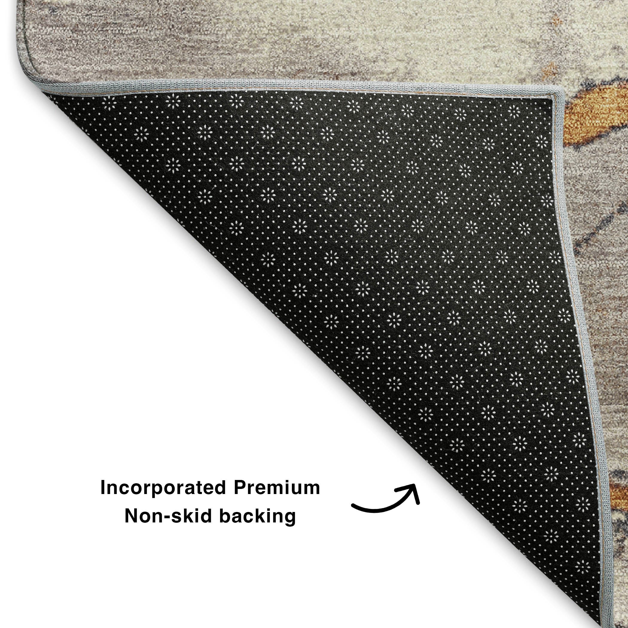 Cusco Machine Washable Transitional Gold Rug 1'8" x 2'6" #shape_Rectangle
