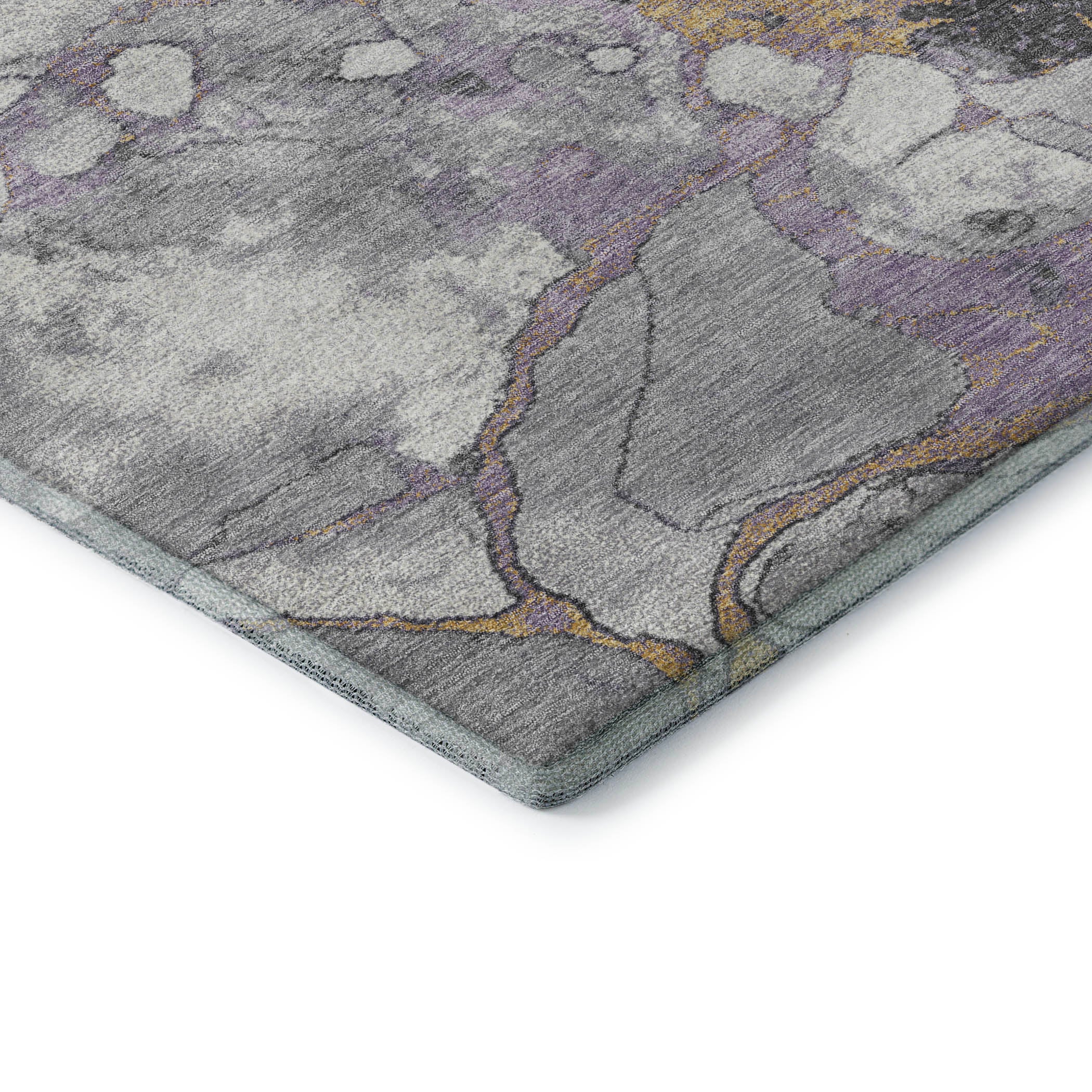 Cusco Machine Washable Transitional Lavender Purple Rug 1'8" x 2'6" #shape_Rectangle
