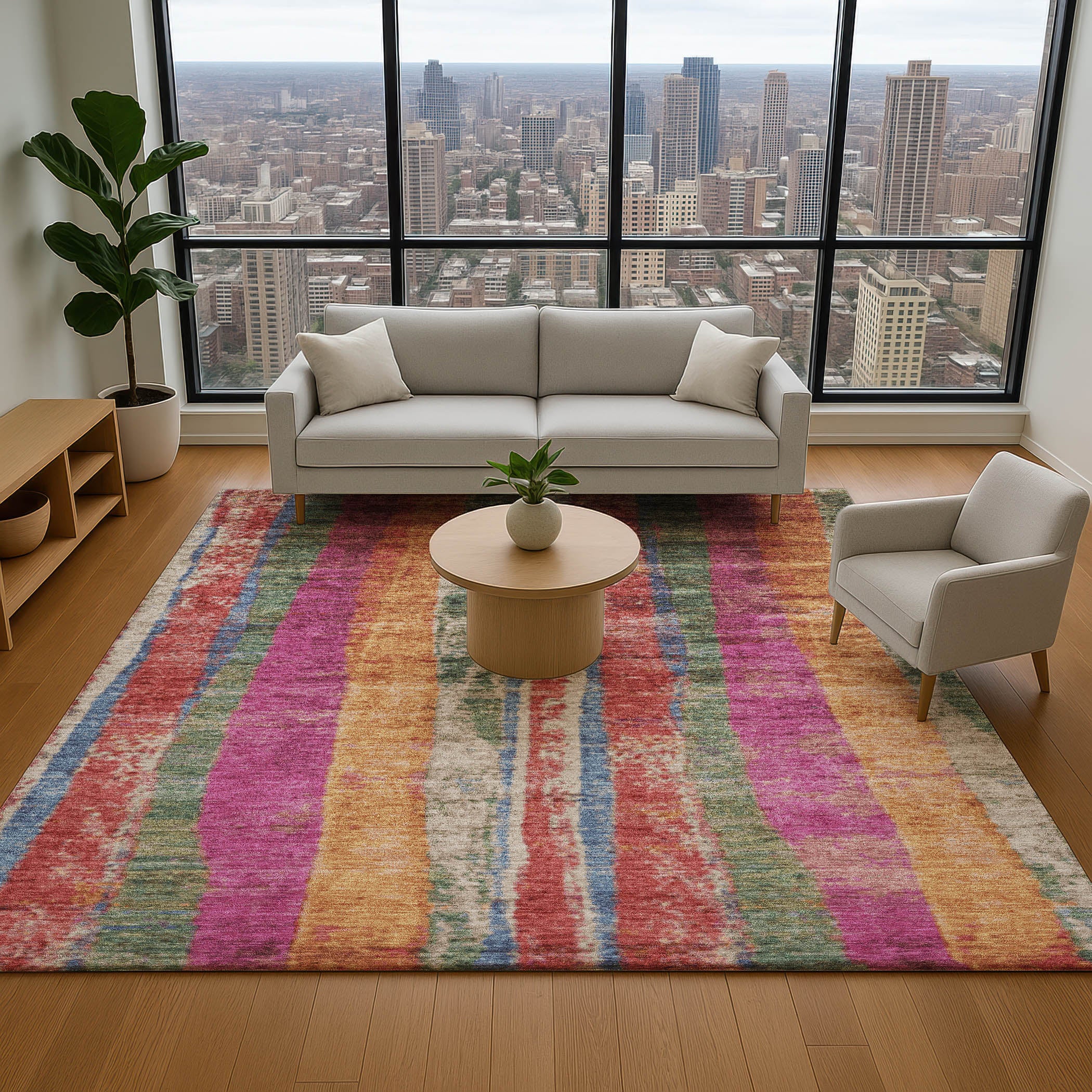 Oslo Machine Washable Transitional Putty Ivory Rug 2'6" x 3'10" #shape_Rectangle