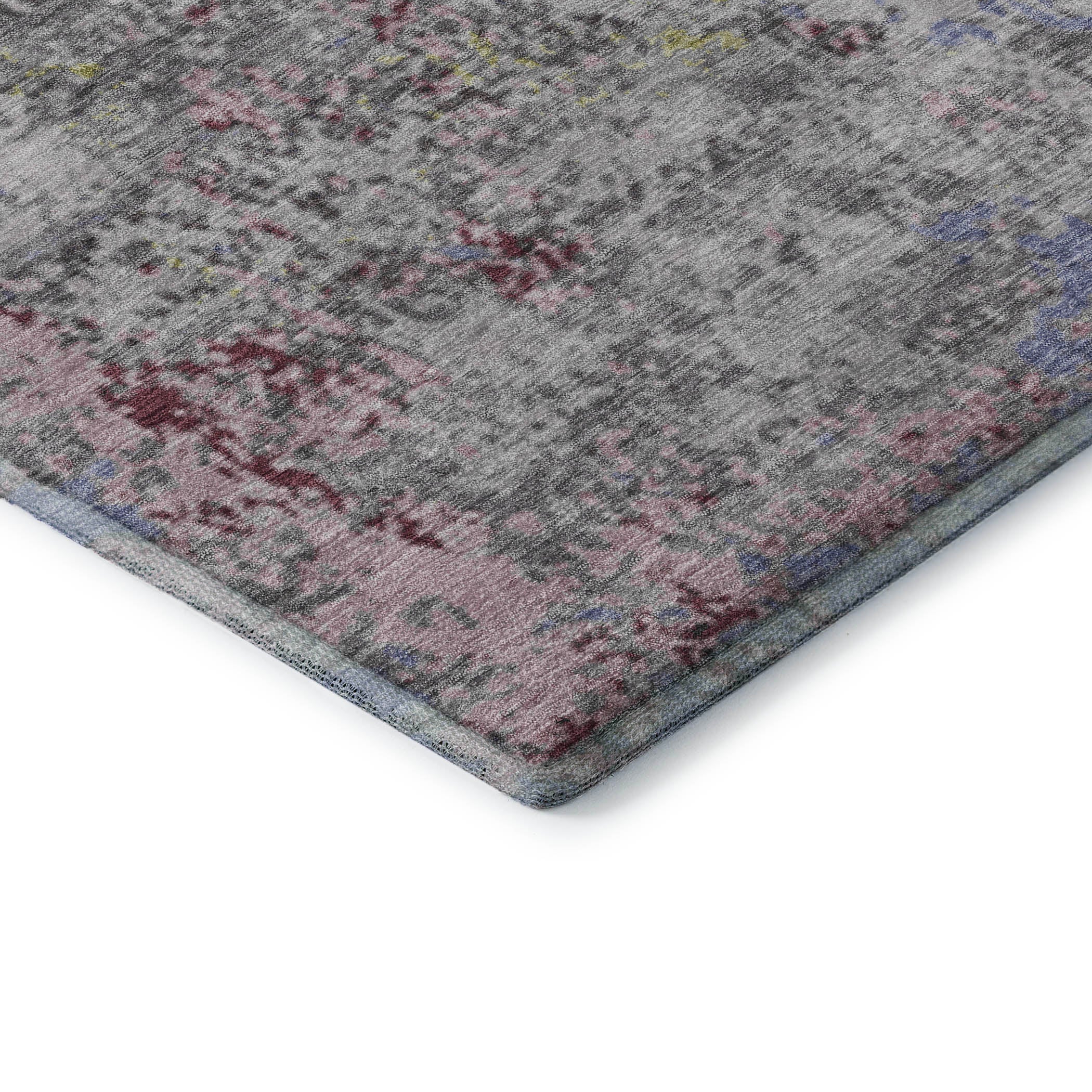Chiang Mai Machine Washable Transitional Blue Rug 1'8" x 2'6" #shape_Rectangle