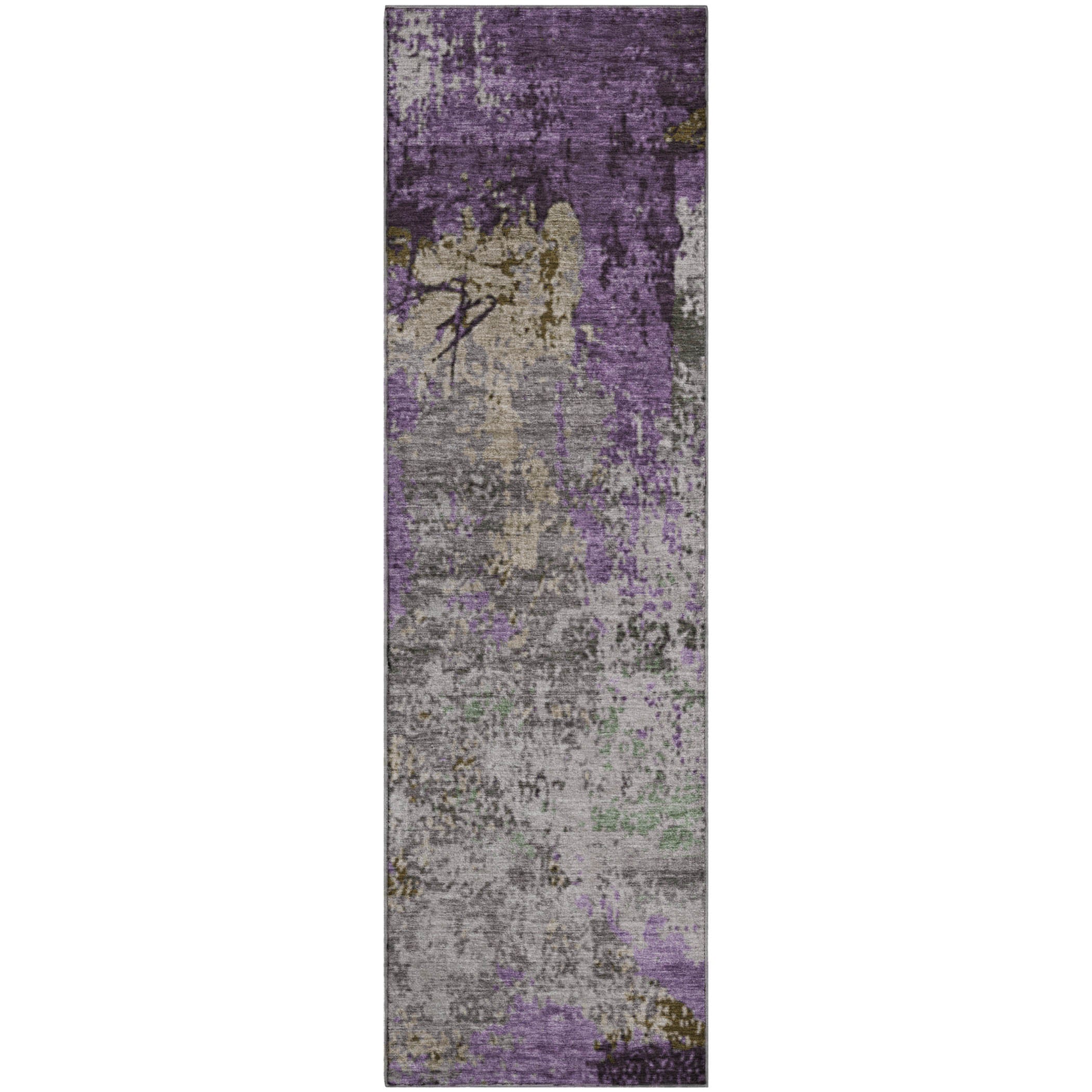 Chiang Mai Machine Washable Transitional Lavender Purple Rug 2'3" x 7'6" #shape_Runner