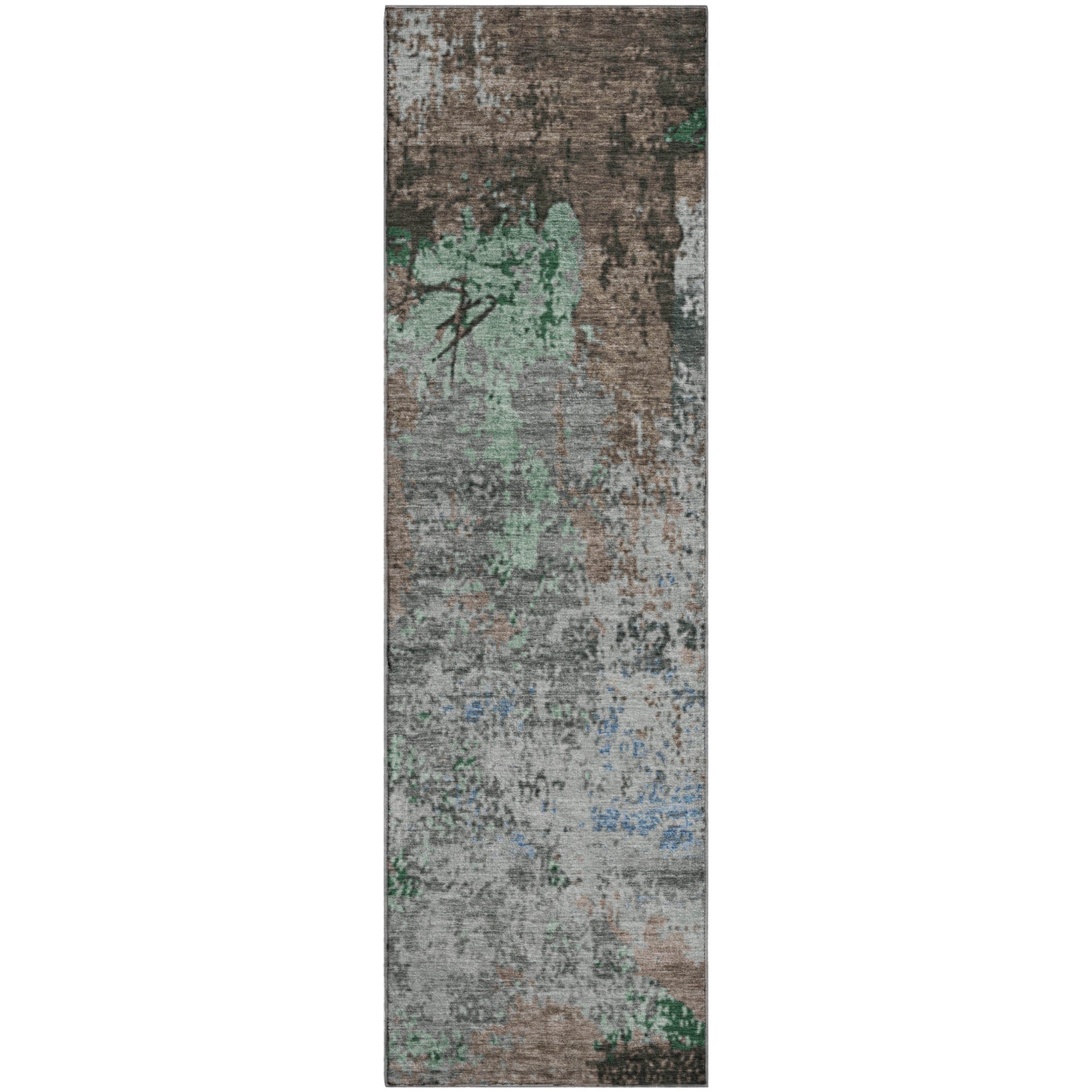 Chiang Mai Machine Washable Transitional Taupe Brown Rug 2'3" x 7'6" #shape_Runner