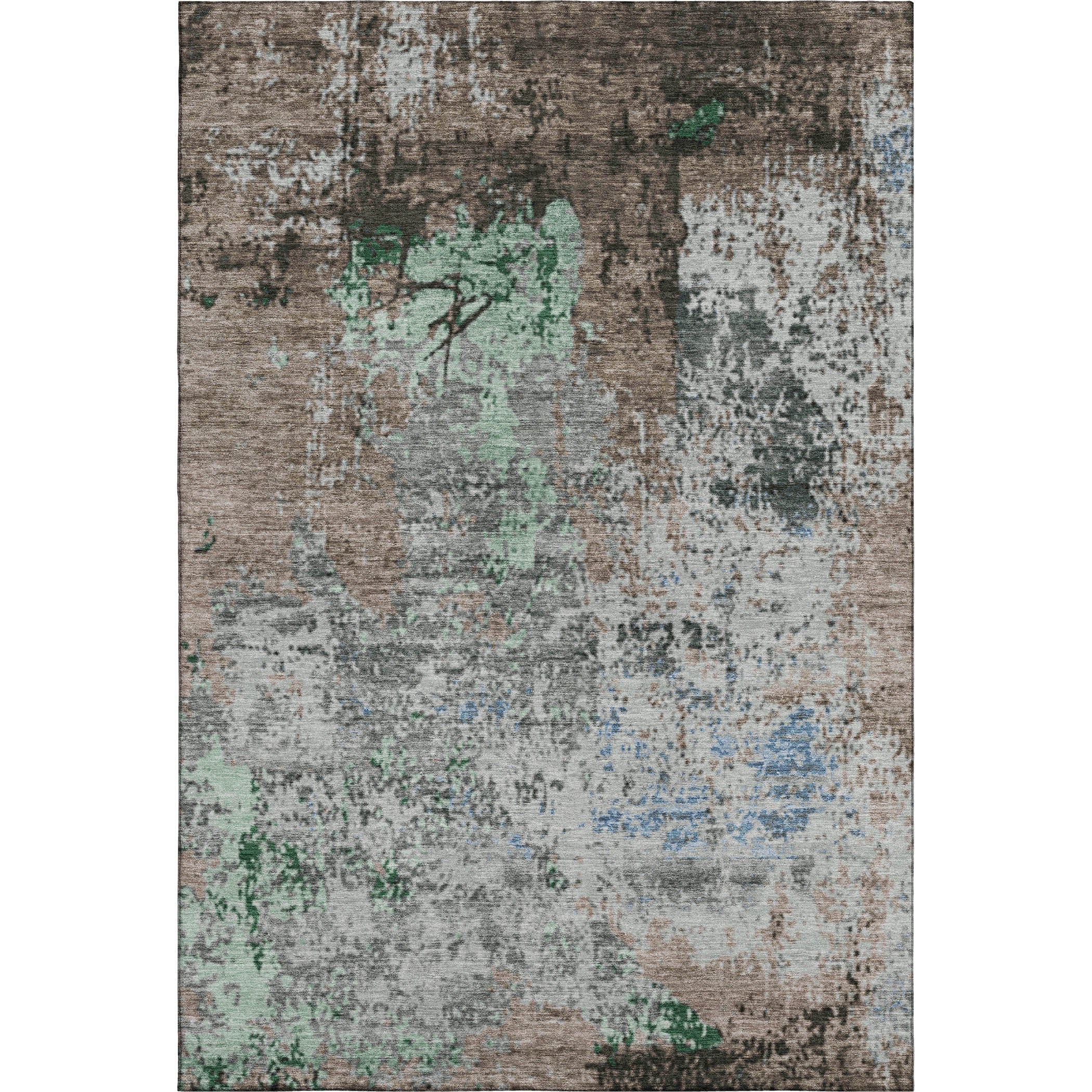 Chiang Mai Machine Washable Transitional Taupe Brown Rug 2'6" x 3'10" #shape_Rectangle