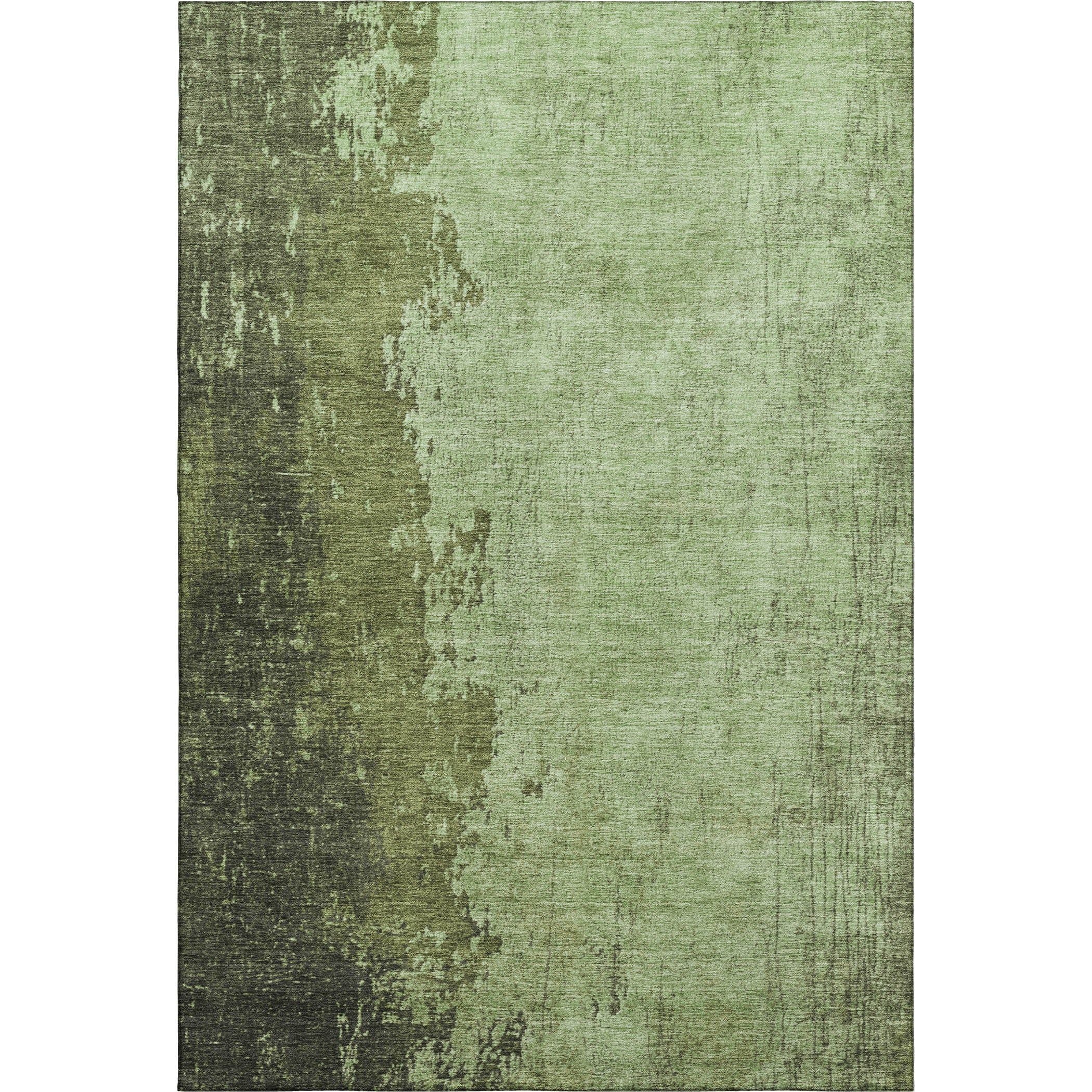 Kotor Machine Washable Transitional Aloe Green Rug 2'6" x 3'10" #shape_Rectangle