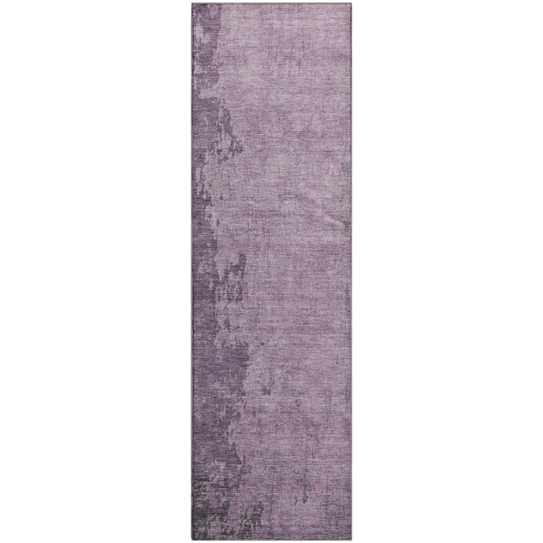 Kotor Machine Washable Transitional Lavender Purple Rug 2'3" x 7'6" #shape_Runner