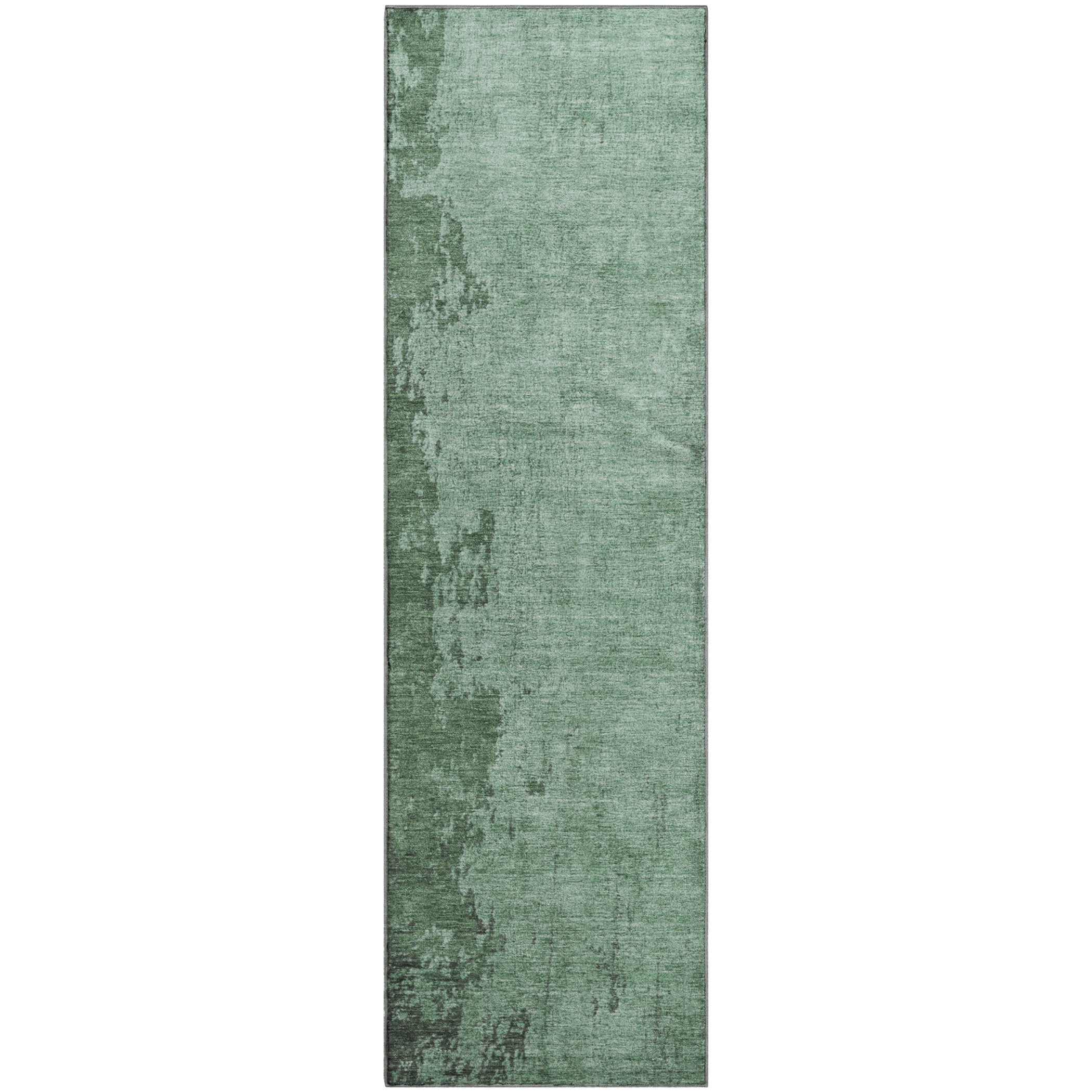 Kotor Machine Washable Transitional Seafoam Blue Rug 2'3" x 7'6" #shape_Runner
