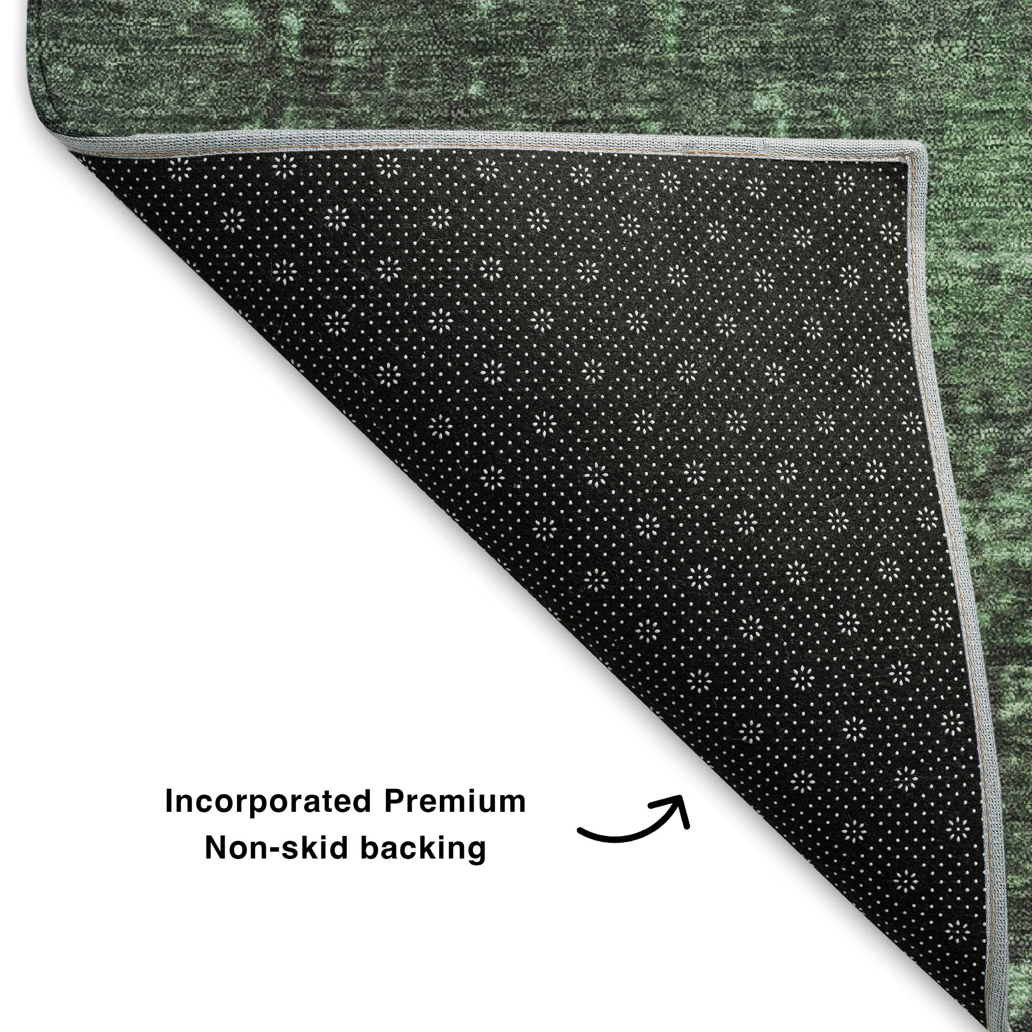 Kotor Machine Washable Transitional Seafoam Blue Rug 1'8" x 2'6" #shape_Rectangle