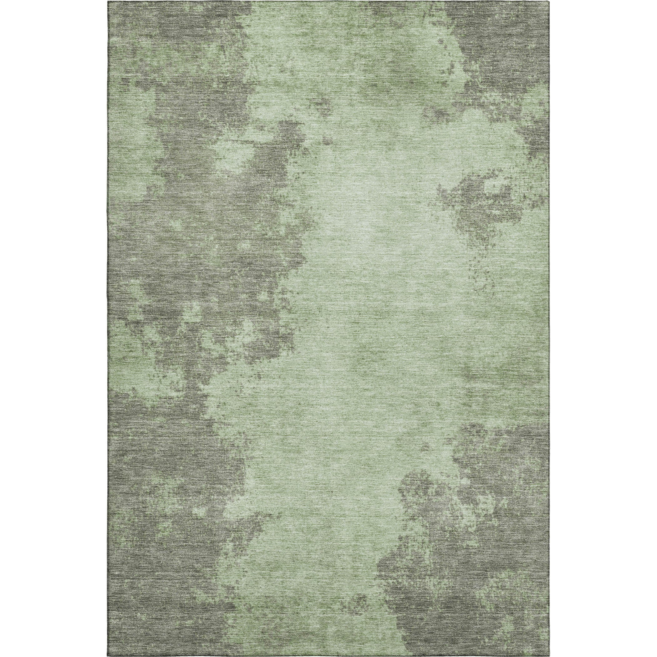 Dubrovnik Machine Washable Transitional Aloe Green Rug 2'6" x 3'10" #shape_Rectangle