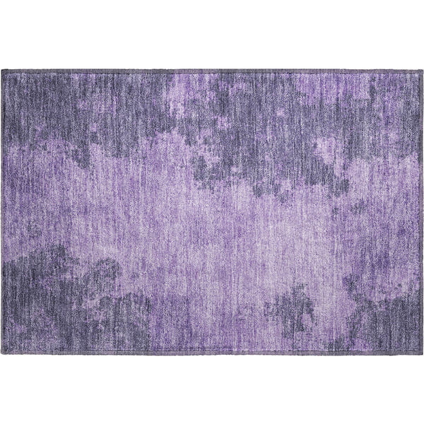 Dubrovnik Machine Washable Transitional Purple Rug 1'8" x 2'6"