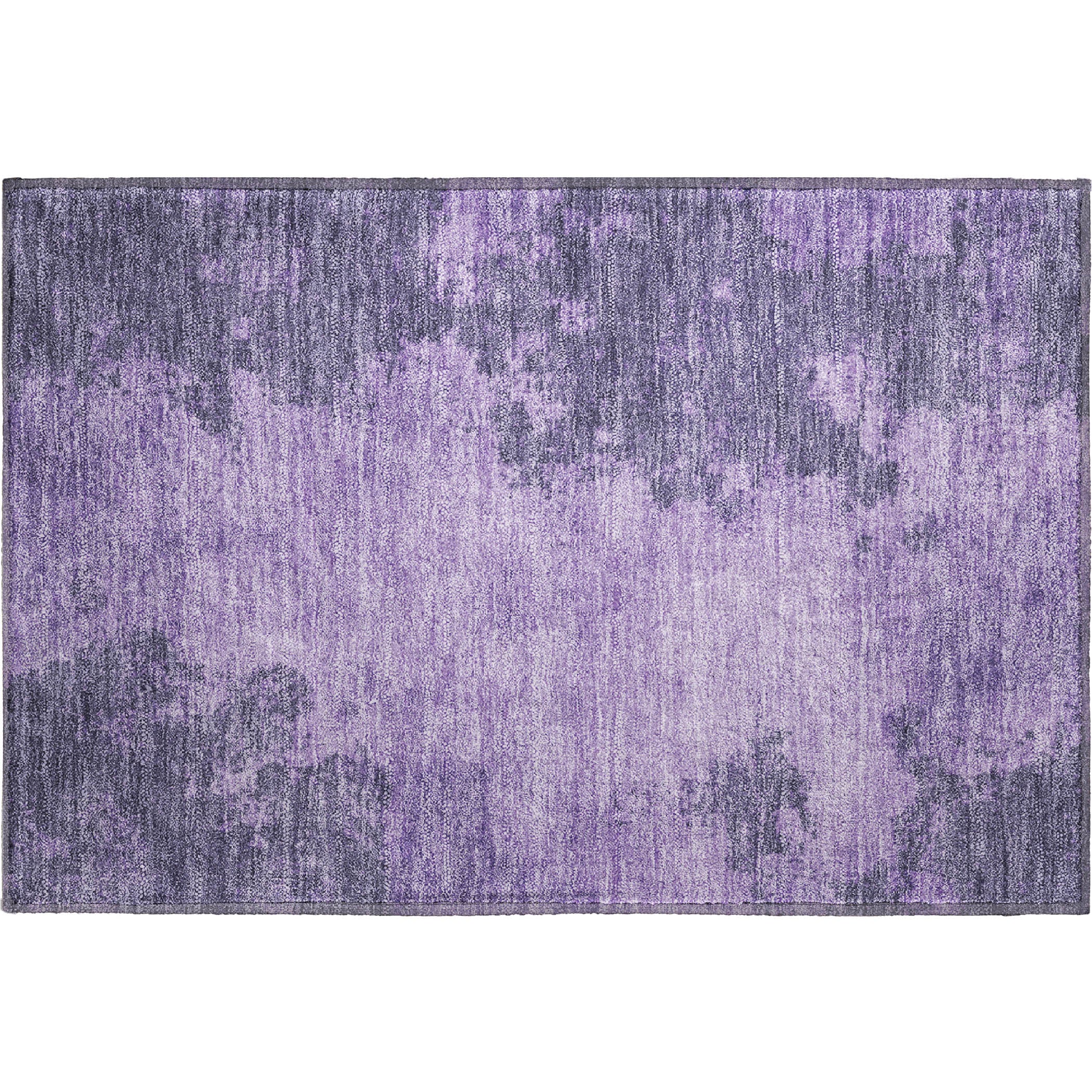 Dubrovnik Machine Washable Transitional Purple Rug 1'8" x 2'6" #shape_Rectangle
