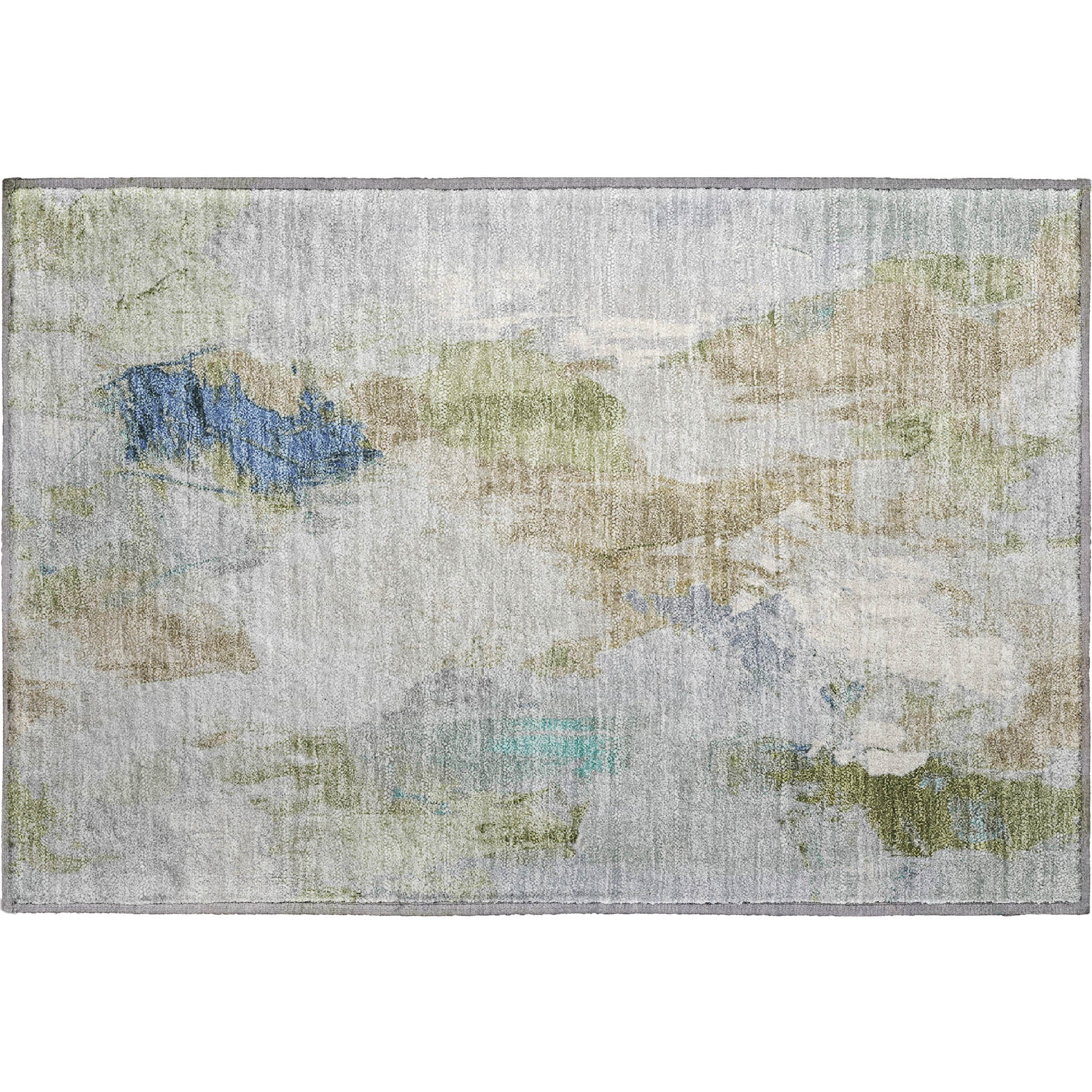 Reykjavik Machine Washable Transitional Beige Brown Rug 1'8" x 2'6" #shape_Rectangle